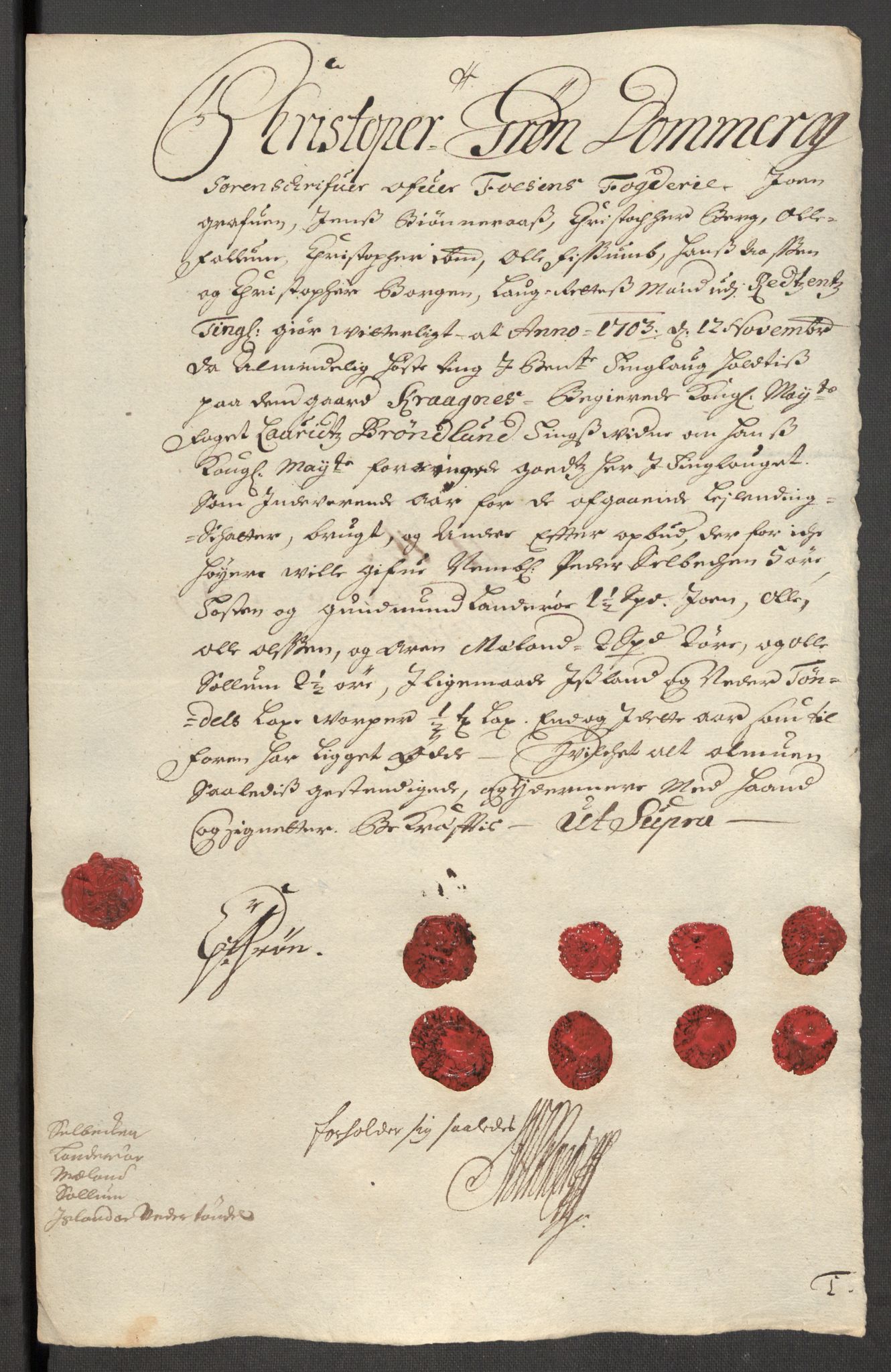 Rentekammeret inntil 1814, Reviderte regnskaper, Fogderegnskap, RA/EA-4092/R57/L3855: Fogderegnskap Fosen, 1702-1703, p. 348