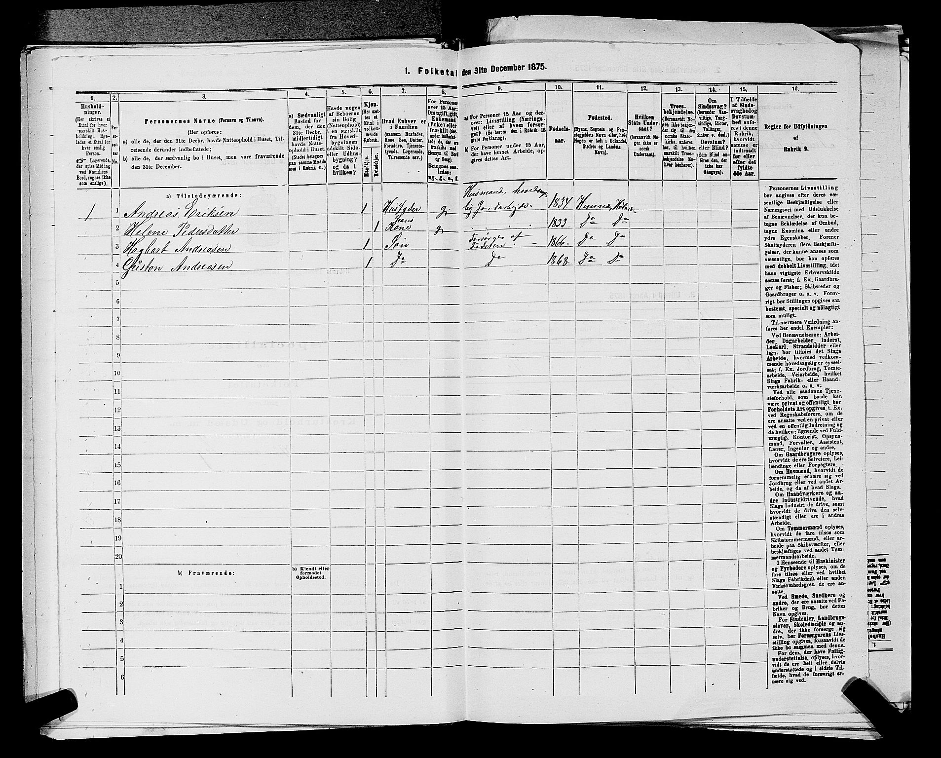 RA, 1875 census for 0221P Høland, 1875, p. 1865