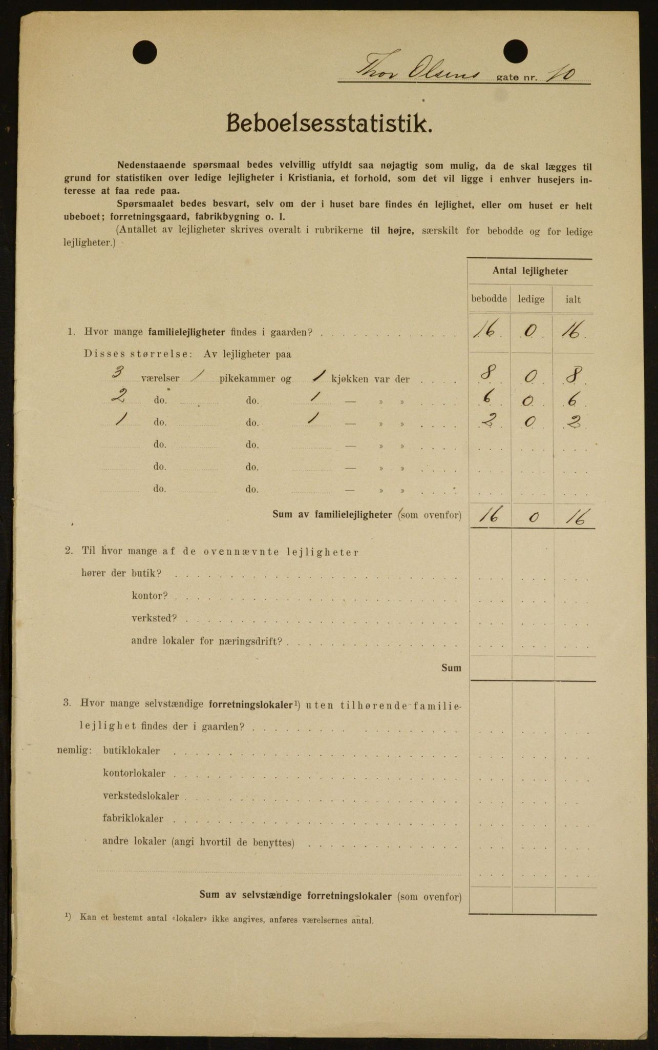 OBA, Municipal Census 1909 for Kristiania, 1909, p. 99223