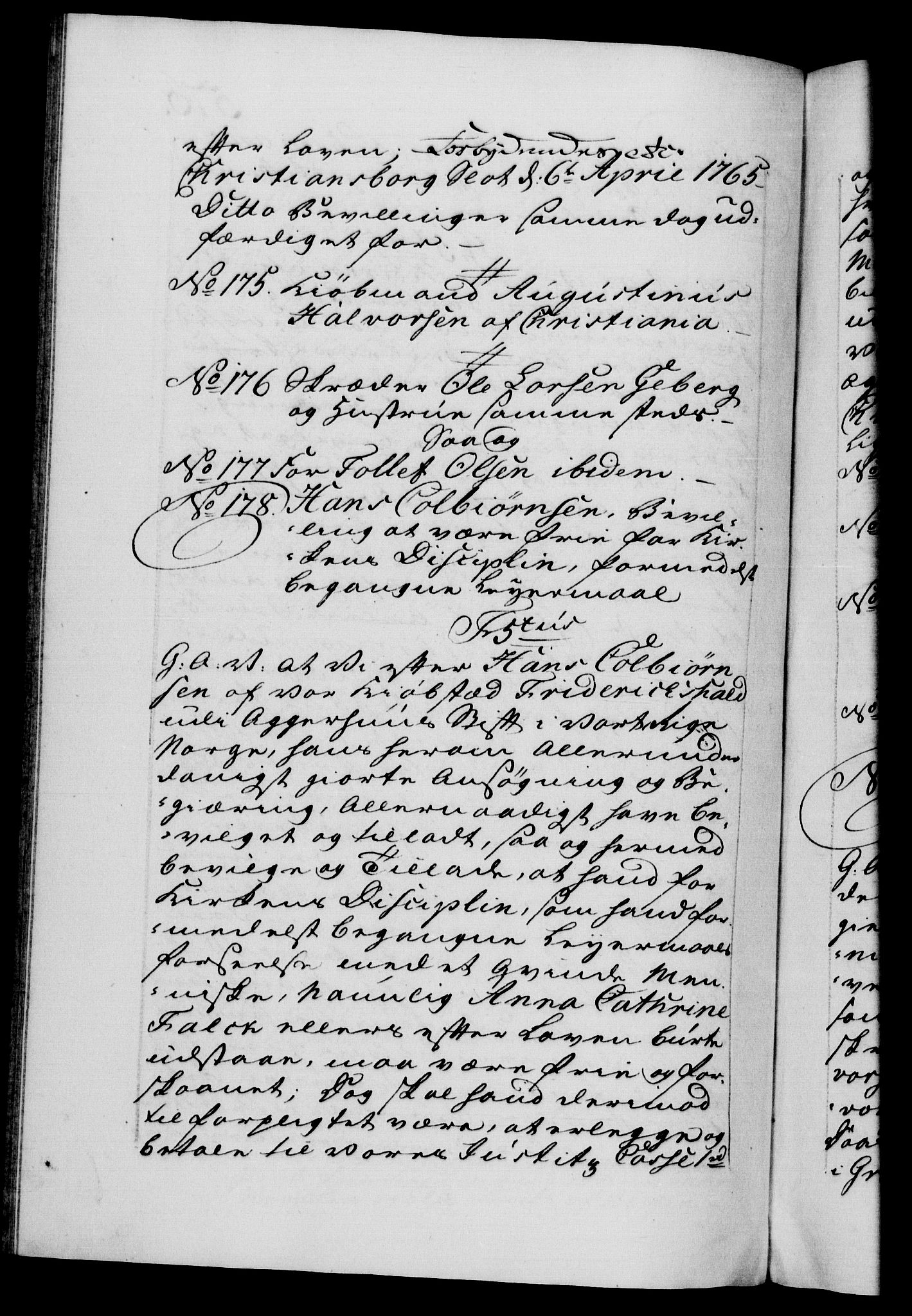 Danske Kanselli 1572-1799, AV/RA-EA-3023/F/Fc/Fca/Fcaa/L0042: Norske registre, 1763-1766, p. 576b