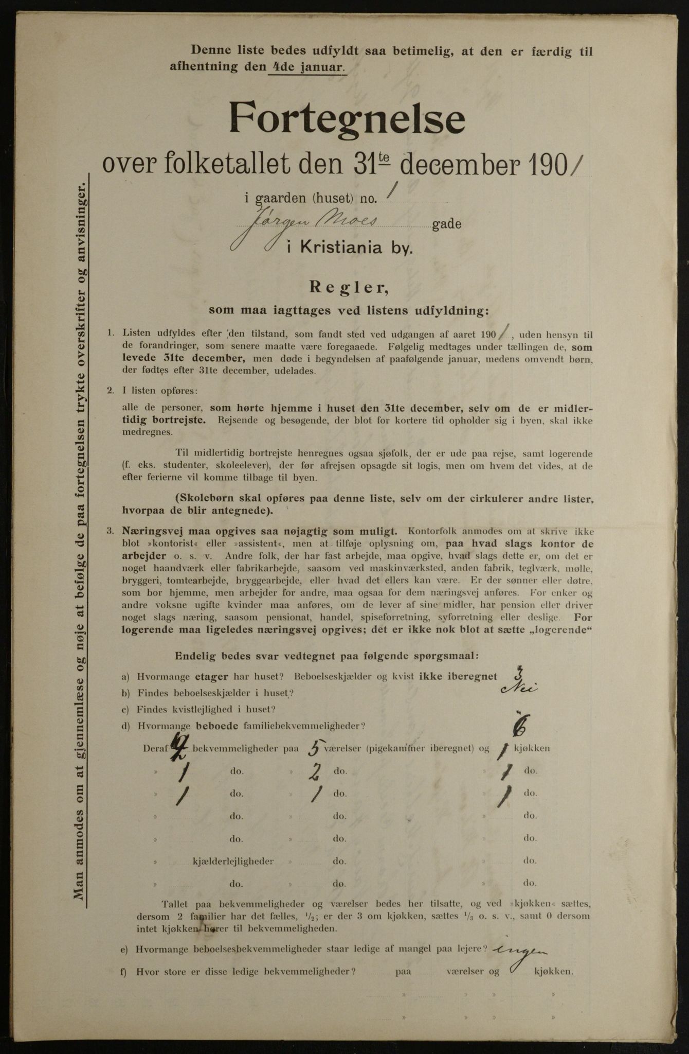 OBA, Municipal Census 1901 for Kristiania, 1901, p. 7449