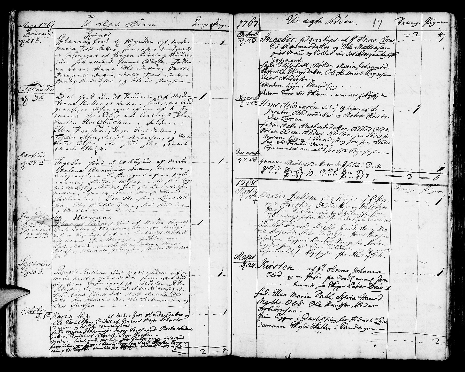 Korskirken sokneprestembete, SAB/A-76101/H/Haa/L0005: Parish register (official) no. A 5, 1751-1789, p. 262