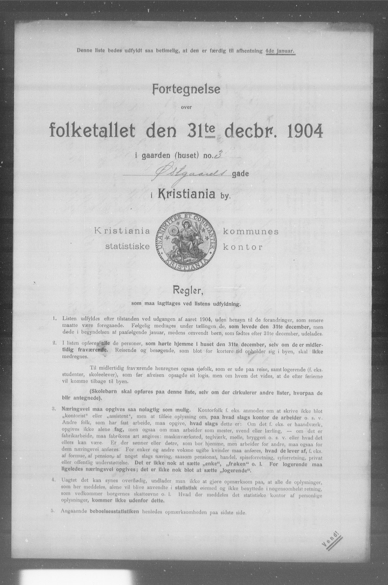 OBA, Municipal Census 1904 for Kristiania, 1904, p. 24175