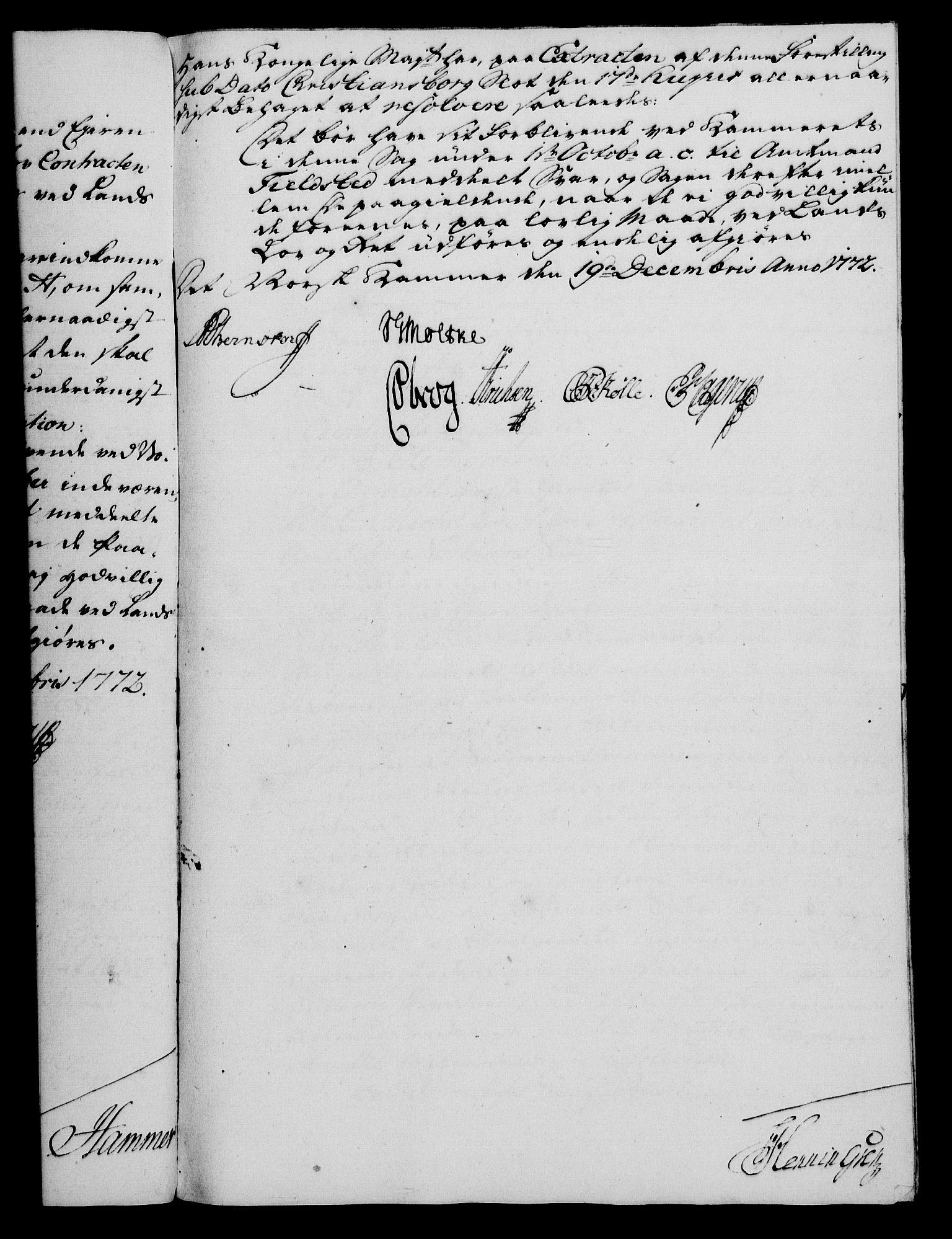 Rentekammeret, Kammerkanselliet, RA/EA-3111/G/Gf/Gfa/L0054: Norsk relasjons- og resolusjonsprotokoll (merket RK 52.54), 1771-1772, p. 795