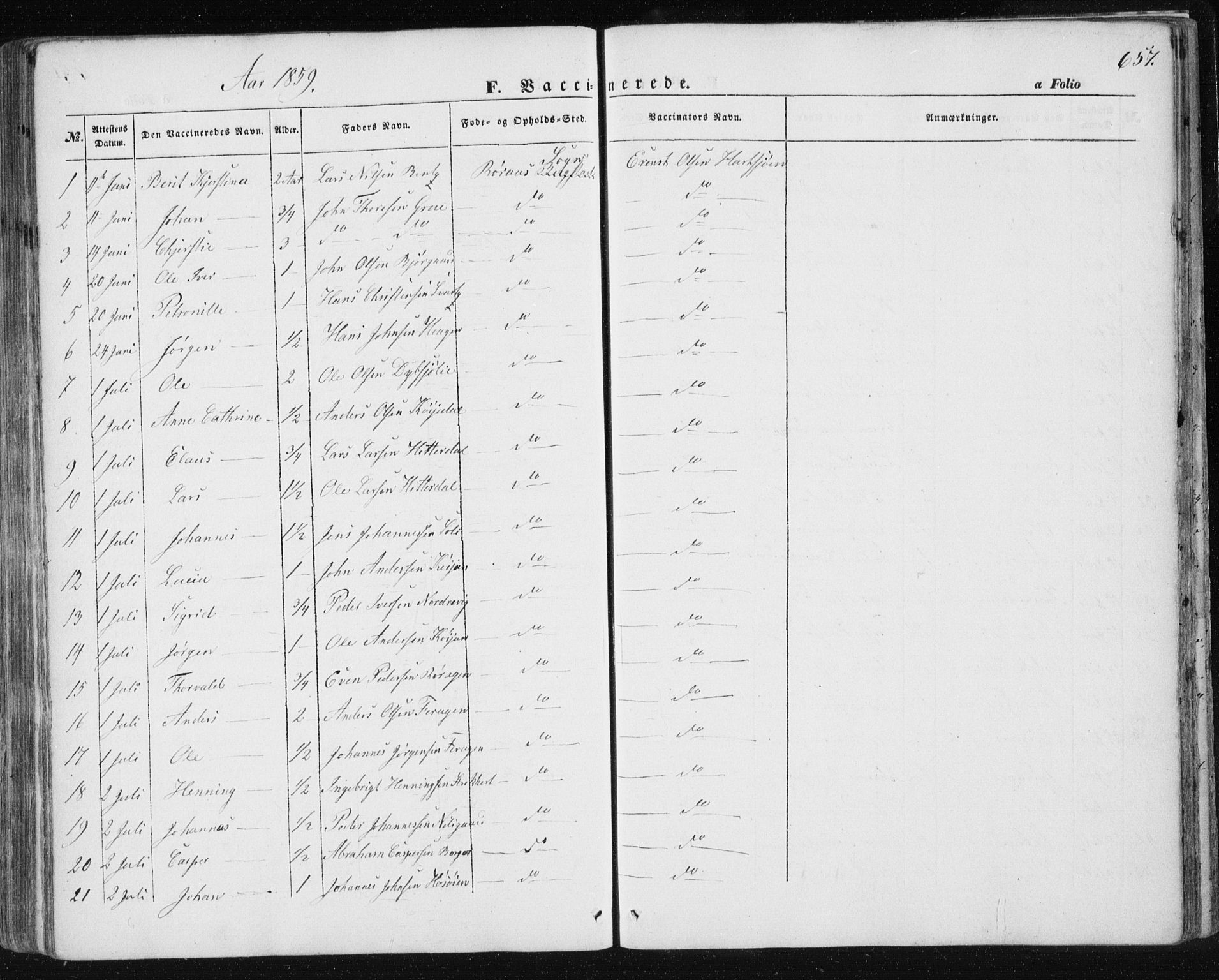 Ministerialprotokoller, klokkerbøker og fødselsregistre - Sør-Trøndelag, SAT/A-1456/681/L0931: Parish register (official) no. 681A09, 1845-1859, p. 657