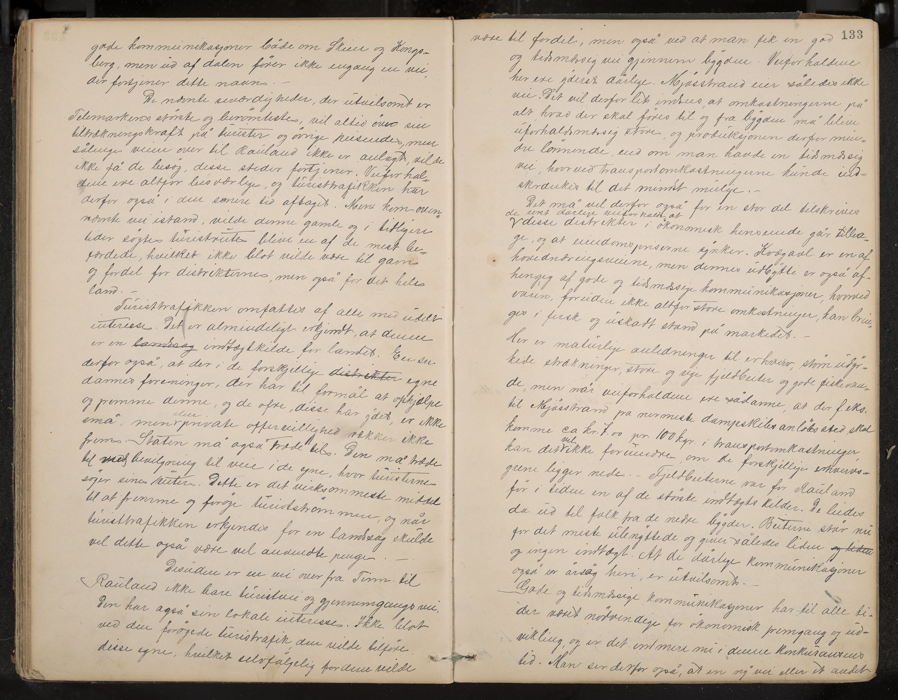 Rauland formannskap og sentraladministrasjon, IKAK/0835021/A/Aa/L0002: Møtebok, 1884-1908, p. 133