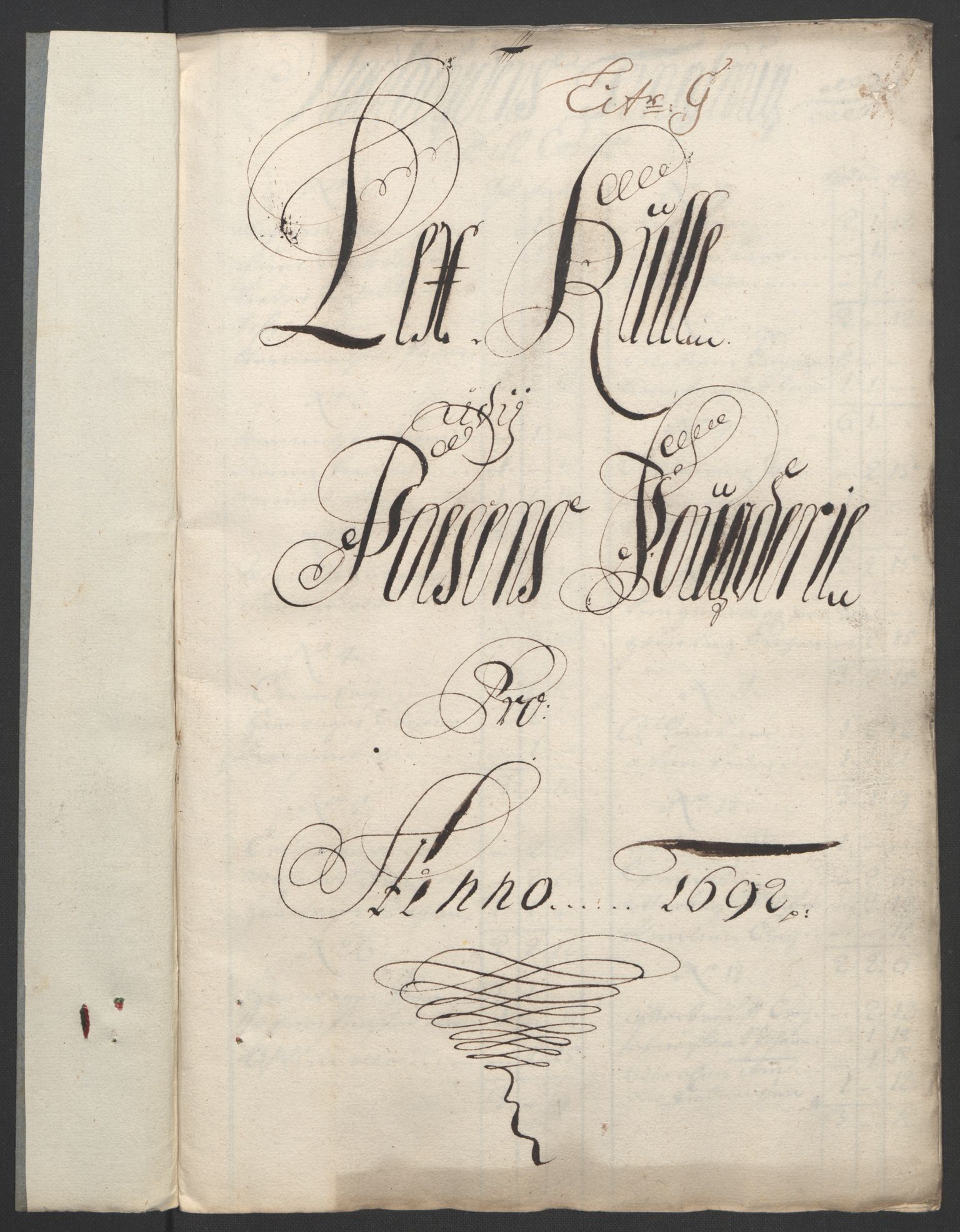 Rentekammeret inntil 1814, Reviderte regnskaper, Fogderegnskap, RA/EA-4092/R57/L3849: Fogderegnskap Fosen, 1692-1693, p. 107