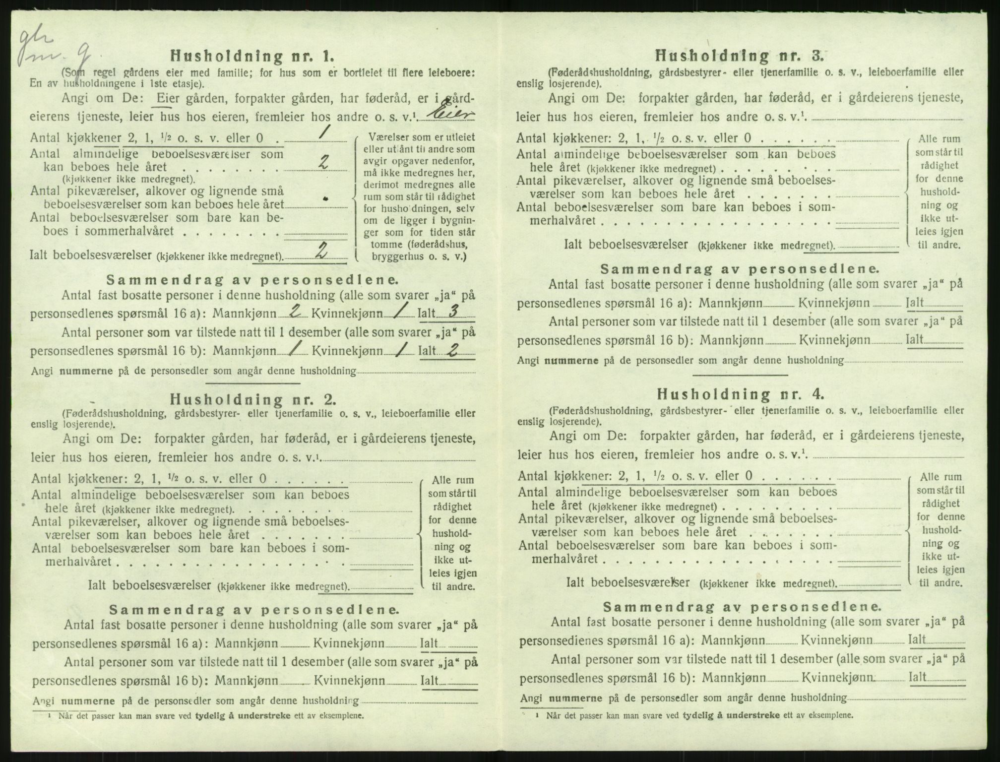 SAK, 1920 census for Dypvåg, 1920, p. 1002