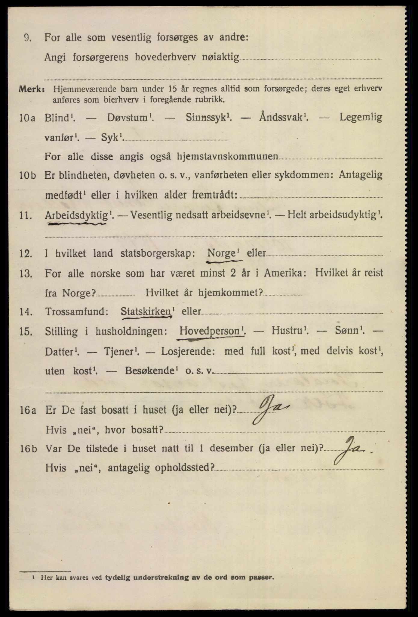 SAKO, 1920 census for Kongsberg, 1920, p. 6793