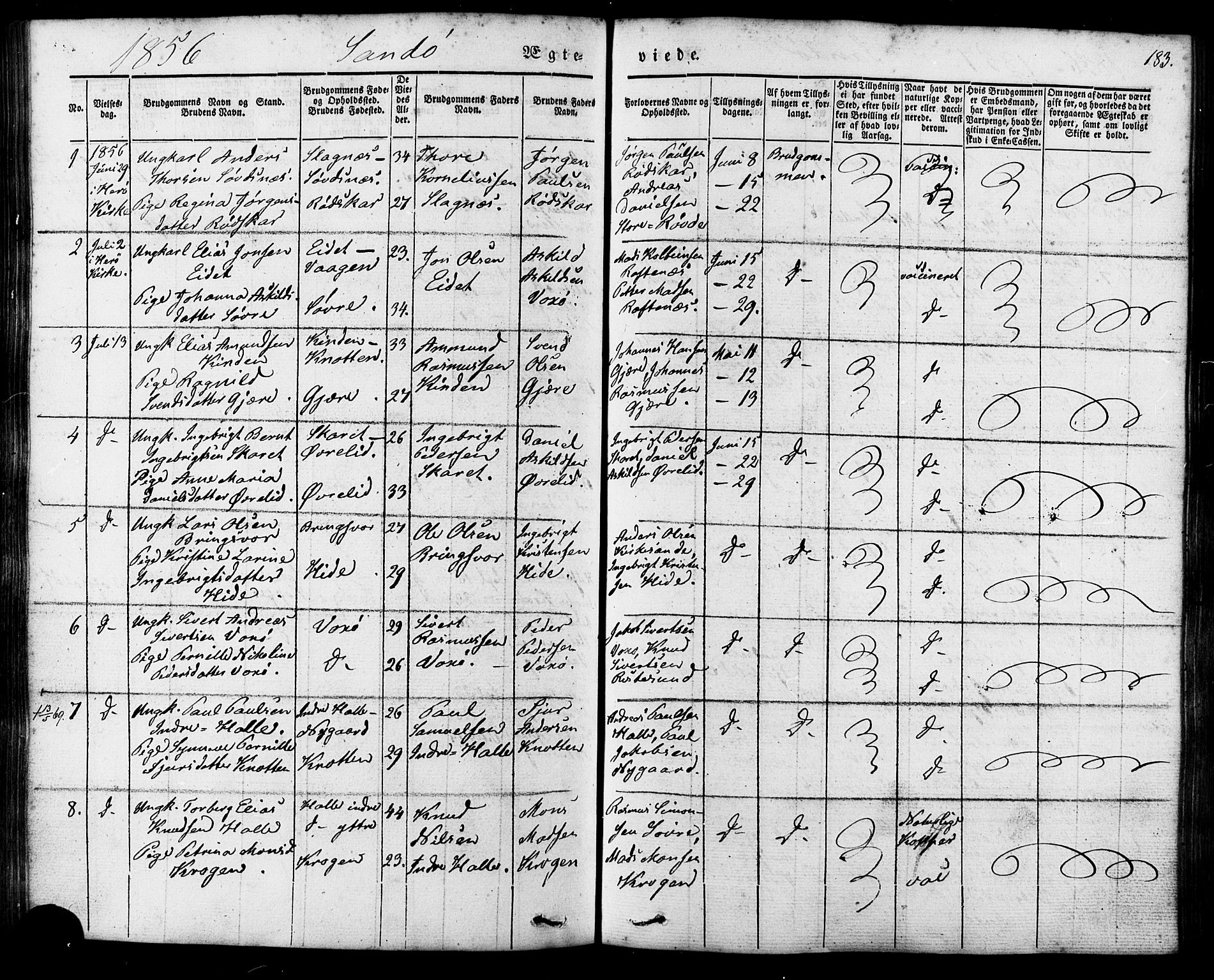 Ministerialprotokoller, klokkerbøker og fødselsregistre - Møre og Romsdal, AV/SAT-A-1454/503/L0034: Parish register (official) no. 503A02, 1841-1884, p. 183