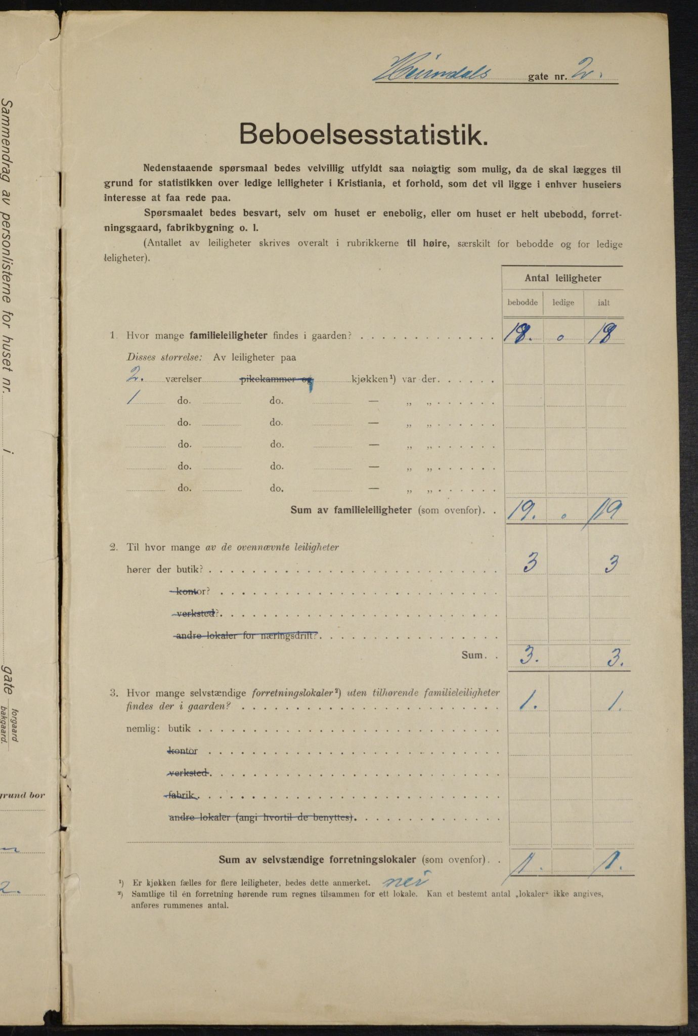 OBA, Municipal Census 1915 for Kristiania, 1915, p. 36195