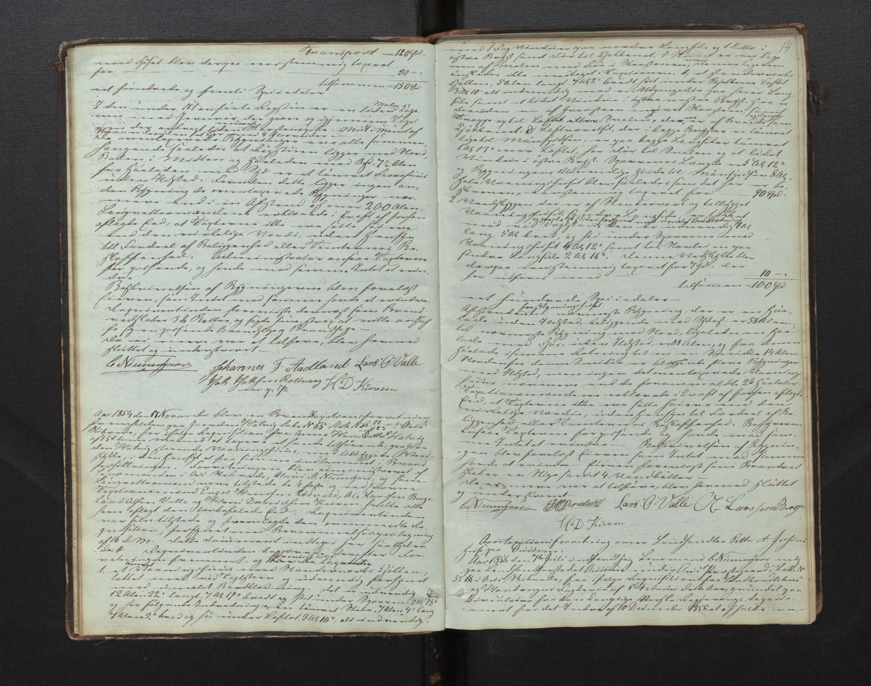 Lensmannen i Os, AV/SAB-A-34101/0012/L0001: Branntakstprotokoll, 1846-1873, p. 13b-14a