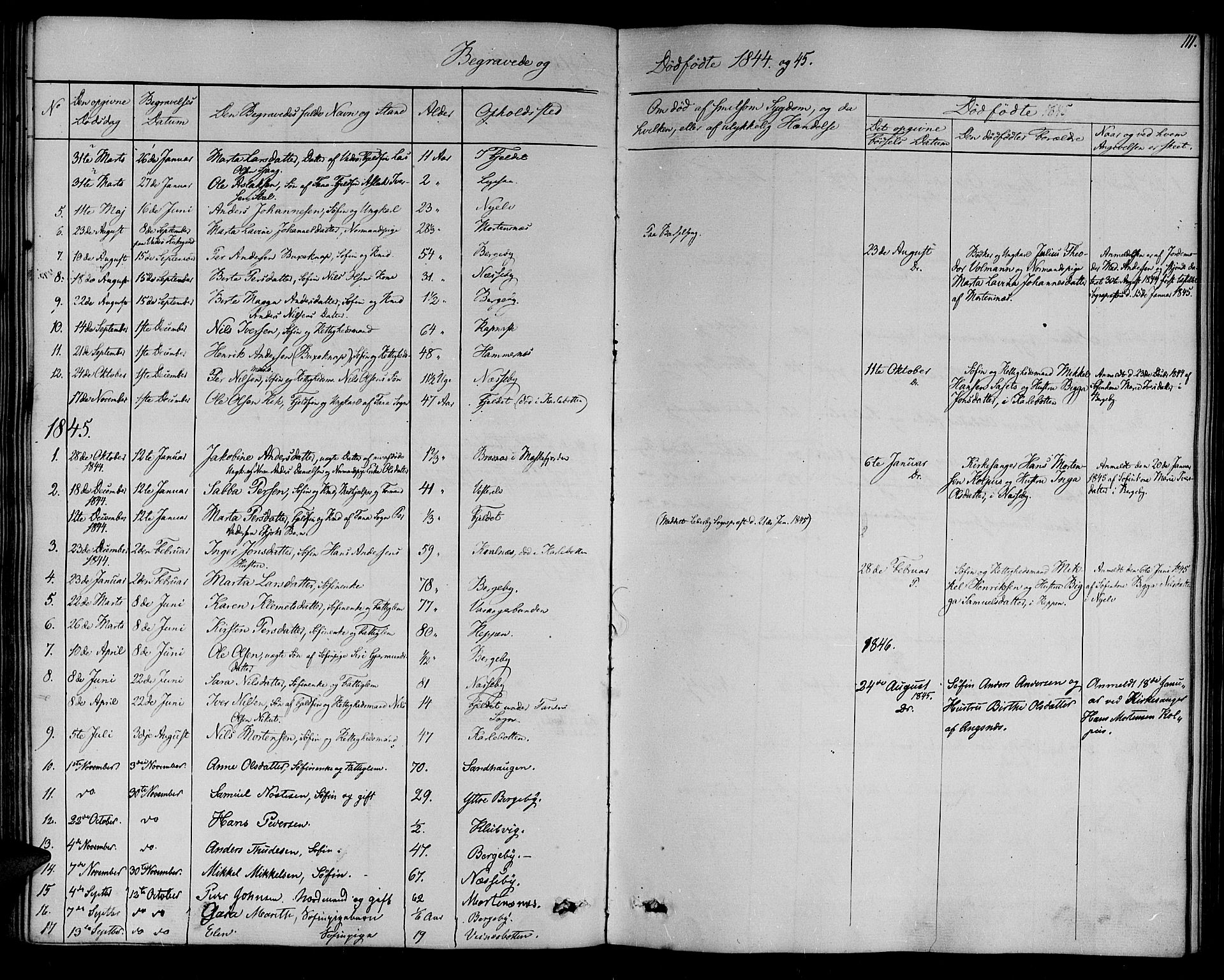 Nesseby sokneprestkontor, AV/SATØ-S-1330/H/Ha/L0001kirke: Parish register (official) no. 1, 1838-1855, p. 111