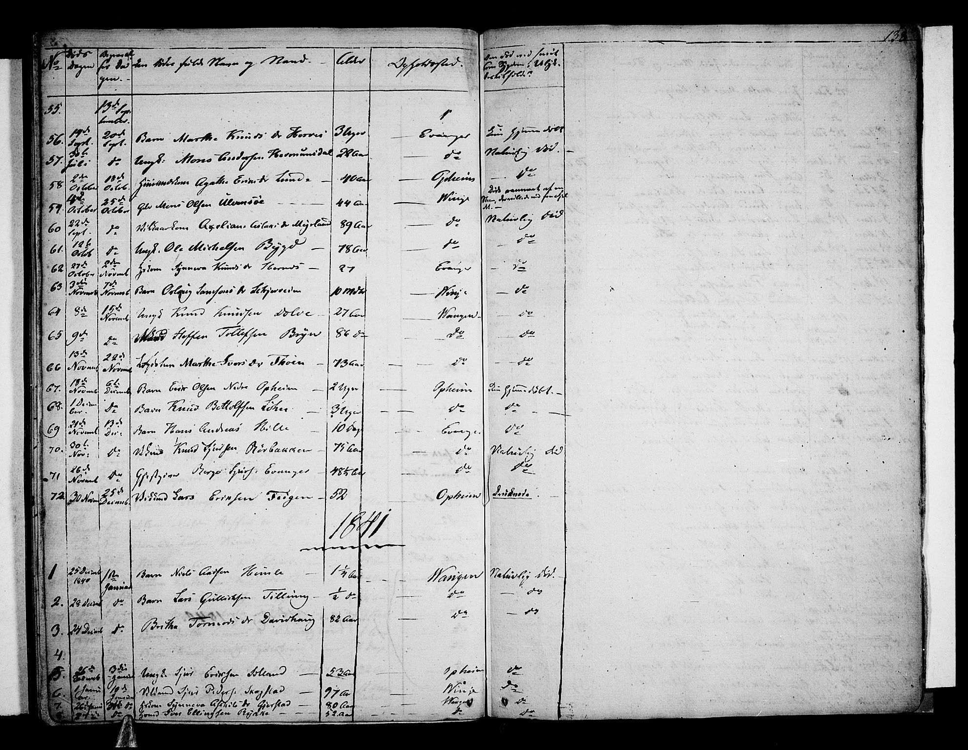 Voss sokneprestembete, AV/SAB-A-79001: Curate's parish register no. A 1, 1821-1841, p. 138