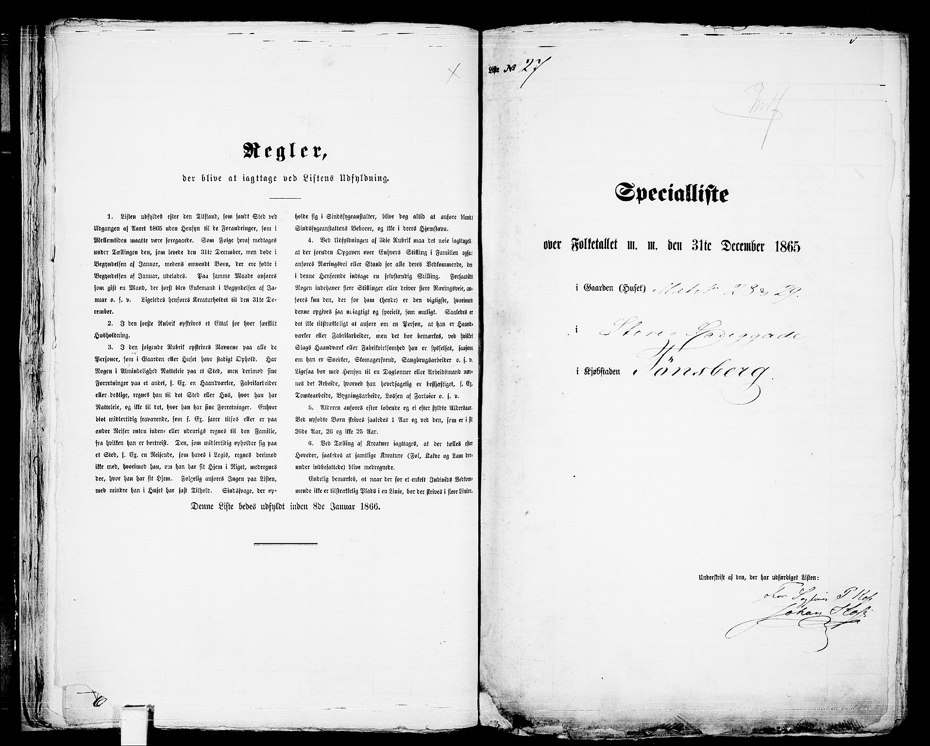 RA, 1865 census for Tønsberg, 1865, p. 64