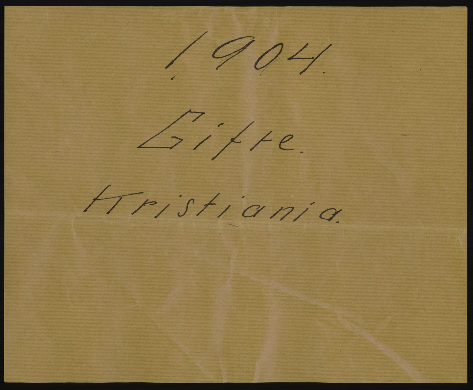 Statistisk sentralbyrå, Sosiodemografiske emner, Befolkning, AV/RA-S-2228/D/Df/Dfa/Dfab/L0004: Kristiania: Gifte, døde, 1904, p. 1