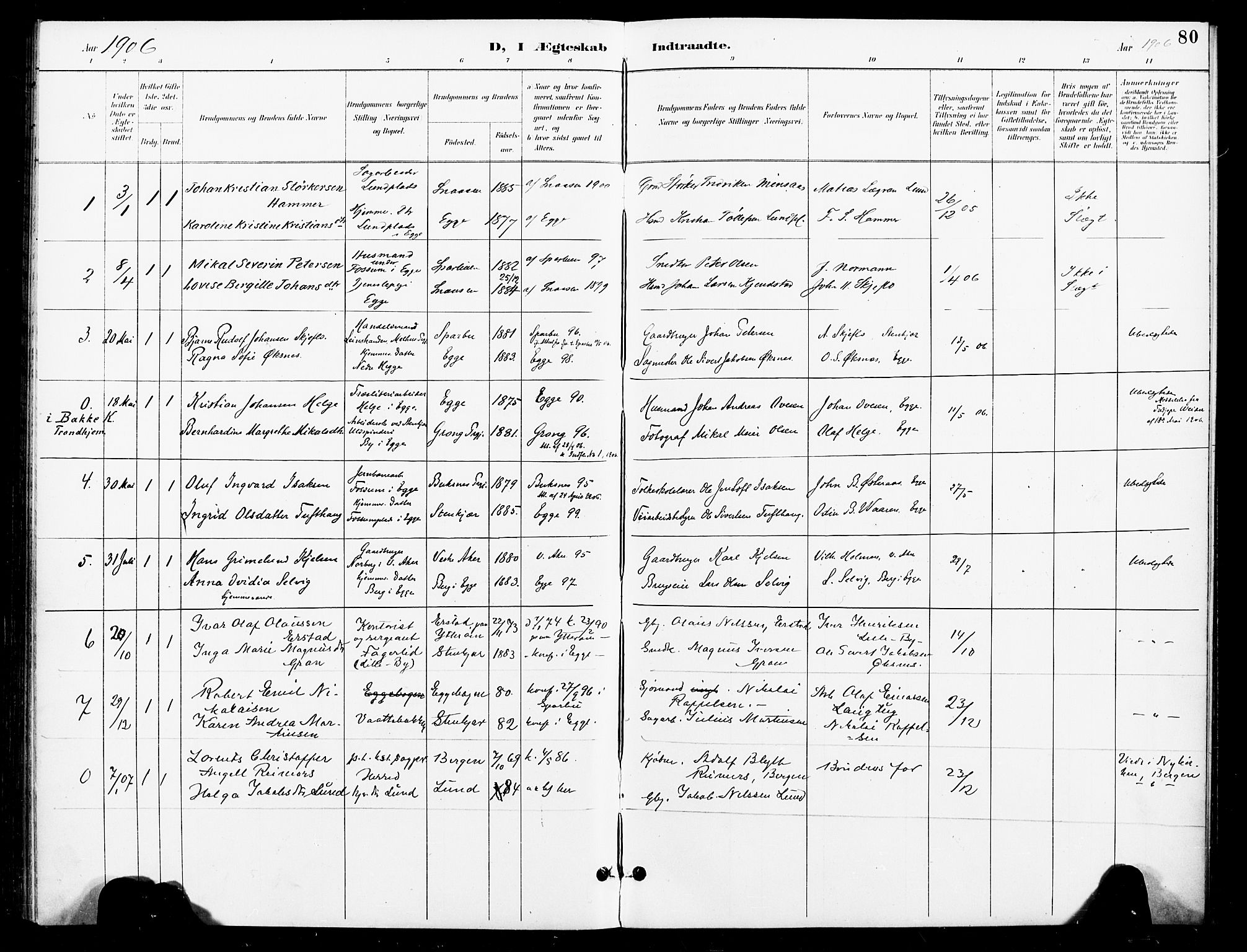 Ministerialprotokoller, klokkerbøker og fødselsregistre - Nord-Trøndelag, SAT/A-1458/740/L0379: Parish register (official) no. 740A02, 1895-1907, p. 80
