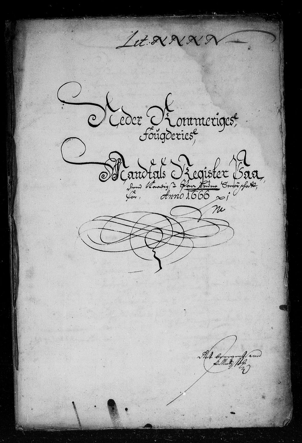 Rentekammeret inntil 1814, Reviderte regnskaper, Stiftamtstueregnskaper, Landkommissariatet på Akershus og Akershus stiftamt, RA/EA-5869/R/Rb/L0040: Akershus stiftamt, 1666