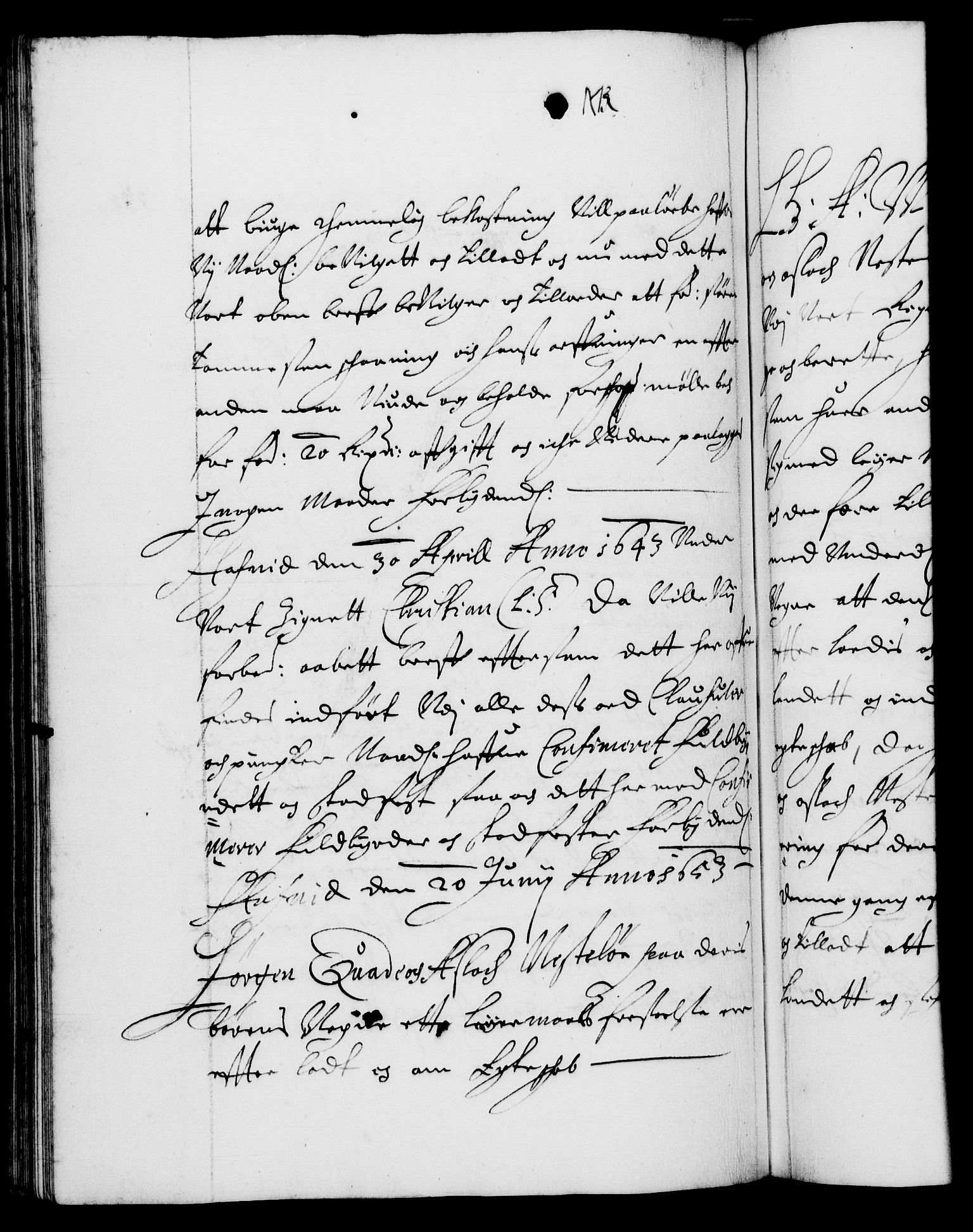 Danske Kanselli 1572-1799, AV/RA-EA-3023/F/Fc/Fca/Fcaa/L0008: Norske registre (mikrofilm), 1651-1656, p. 332b