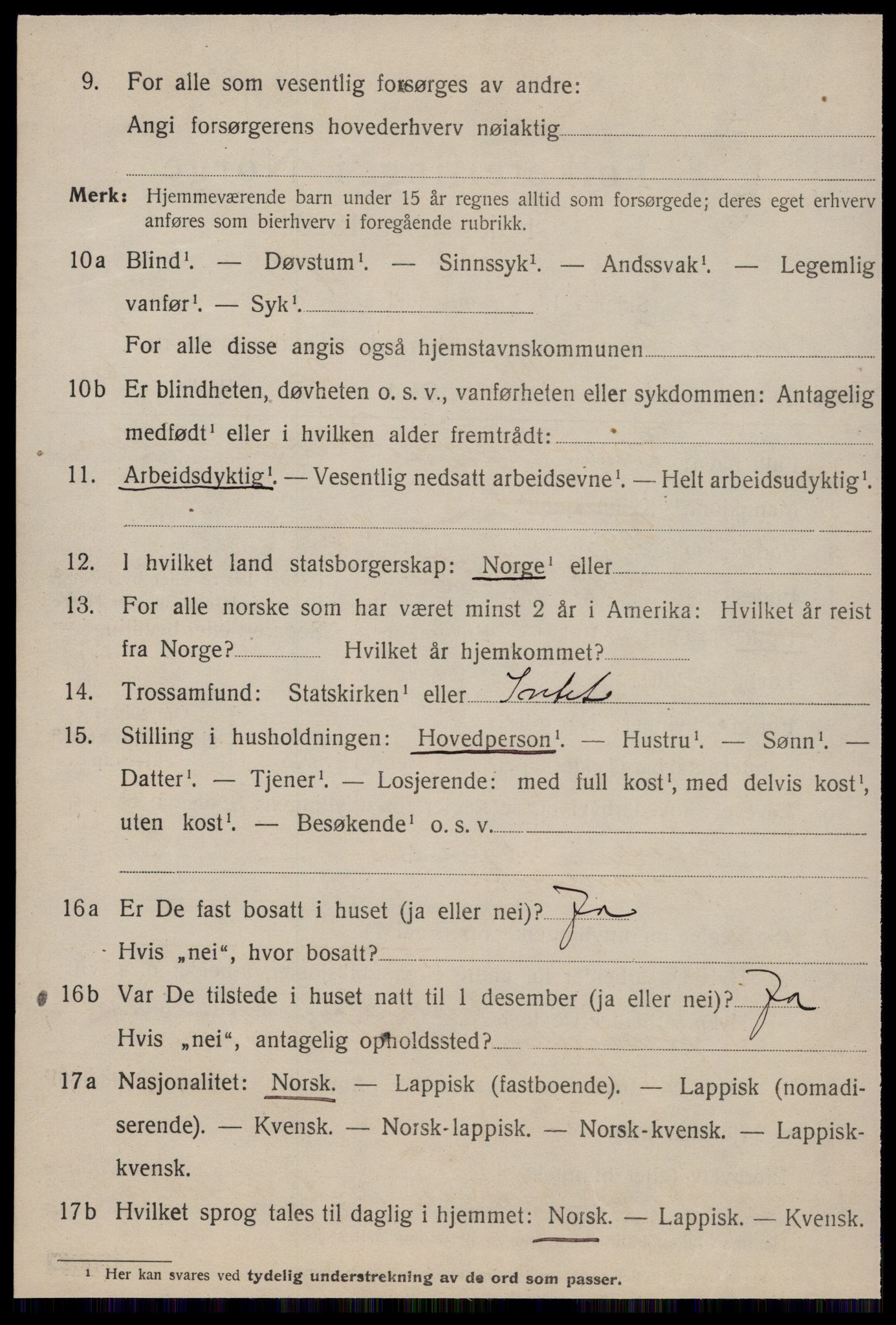 SAT, 1920 census for Nes (ST), 1920, p. 2880