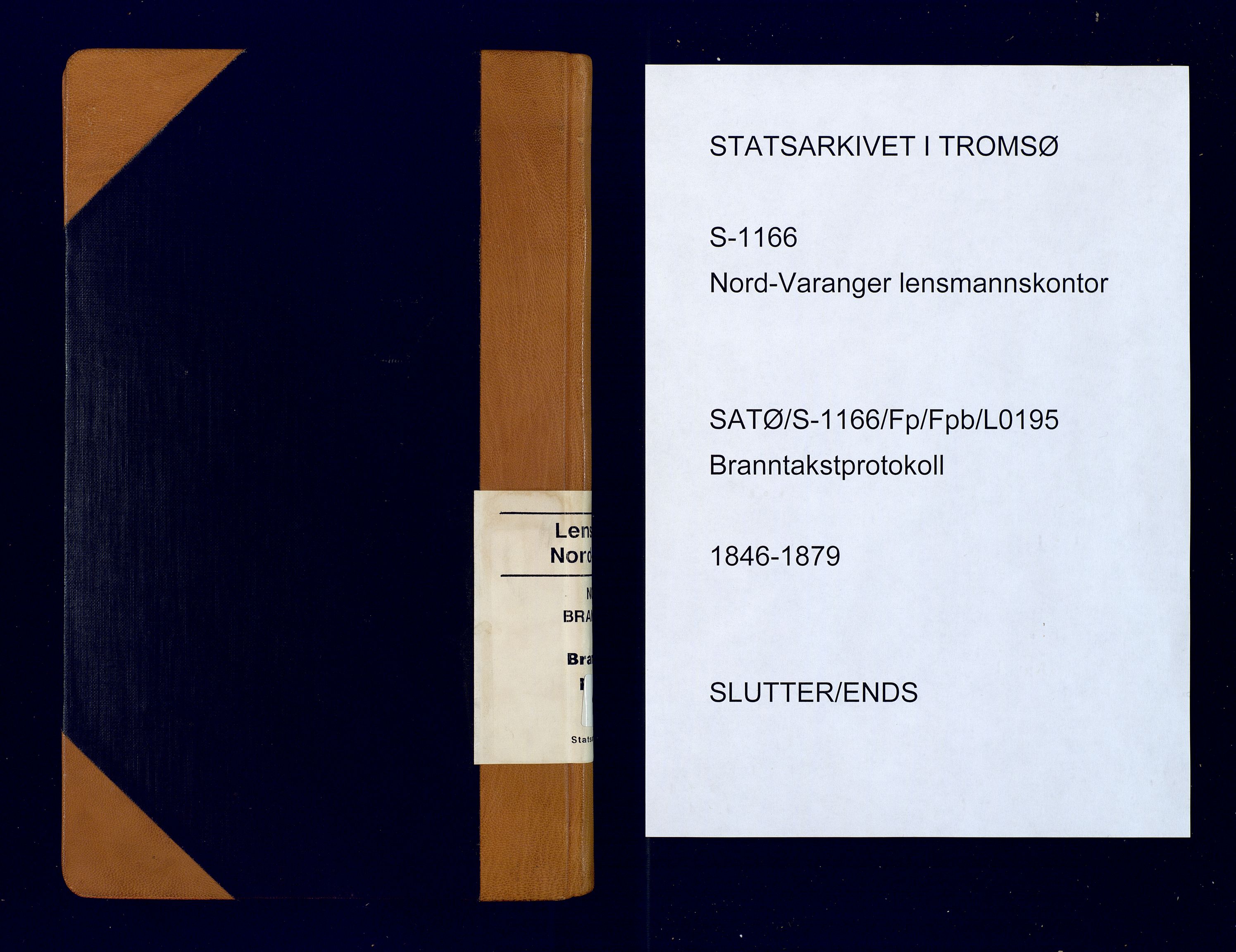 Nord-Varanger (Vadsø) lensmannskontor, AV/SATØ-S-1166/1/Fp/Fpb/L0195: Branntakstprotokoller, 1846-1879