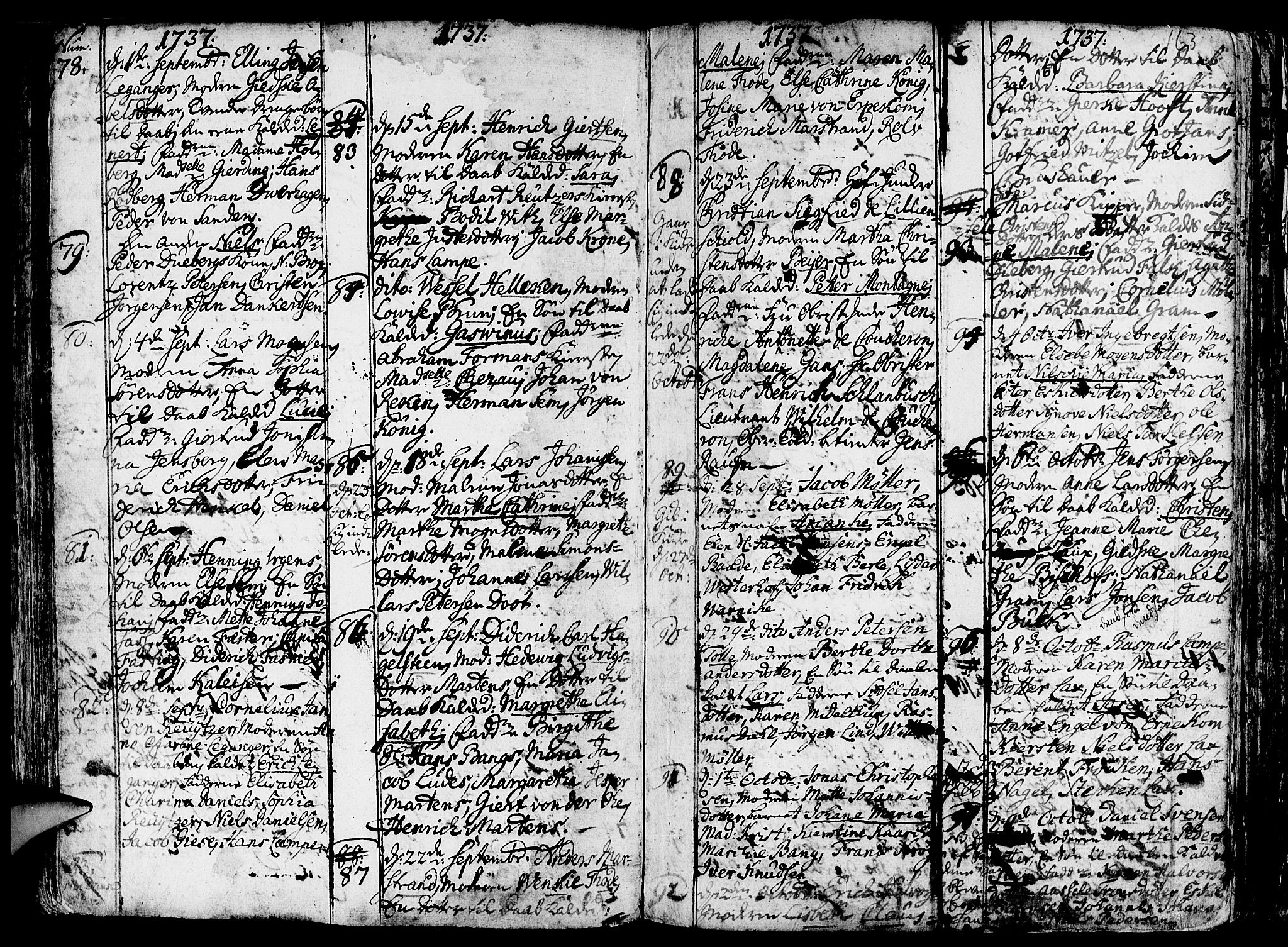 Nykirken Sokneprestembete, AV/SAB-A-77101/H/Haa/L0003: Parish register (official) no. A 3, 1717-1764, p. 163