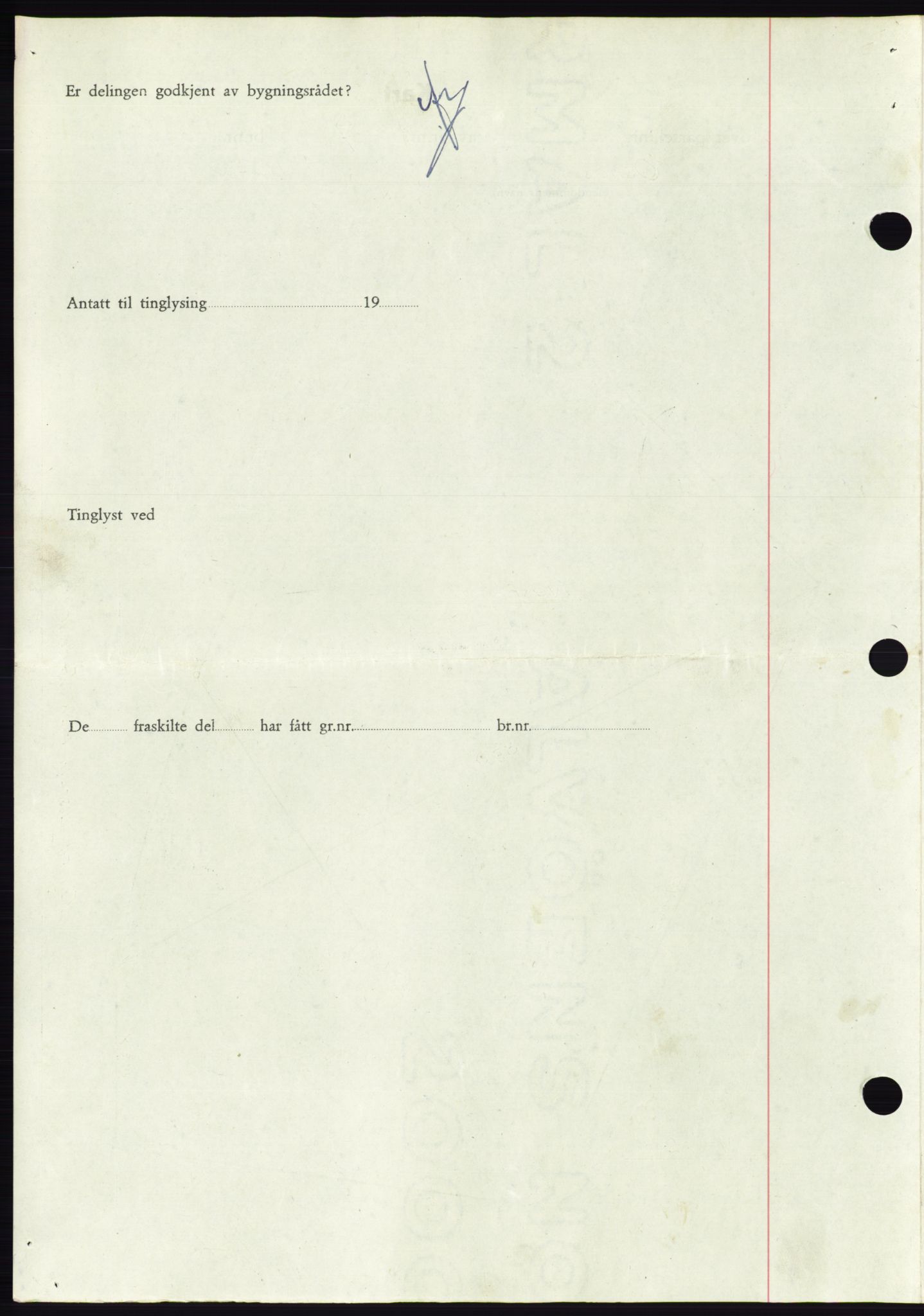 Søre Sunnmøre sorenskriveri, AV/SAT-A-4122/1/2/2C/L0081: Mortgage book no. 7A, 1947-1948, Diary no: : 1309/1947