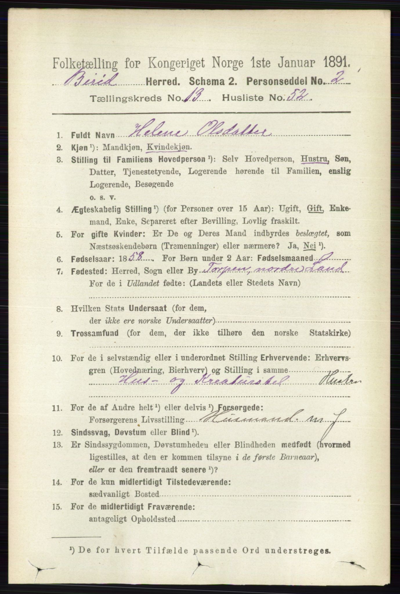 RA, 1891 census for 0525 Biri, 1891, p. 5622