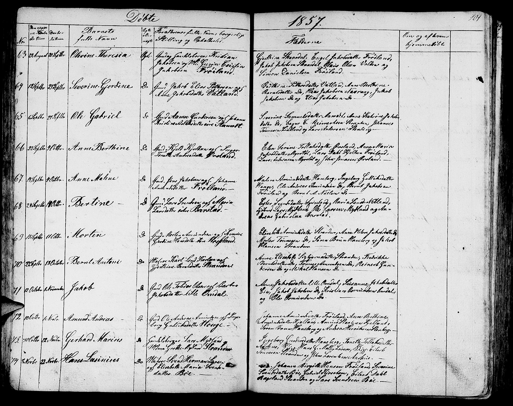 Sokndal sokneprestkontor, AV/SAST-A-101808: Parish register (copy) no. B 2, 1849-1865, p. 101