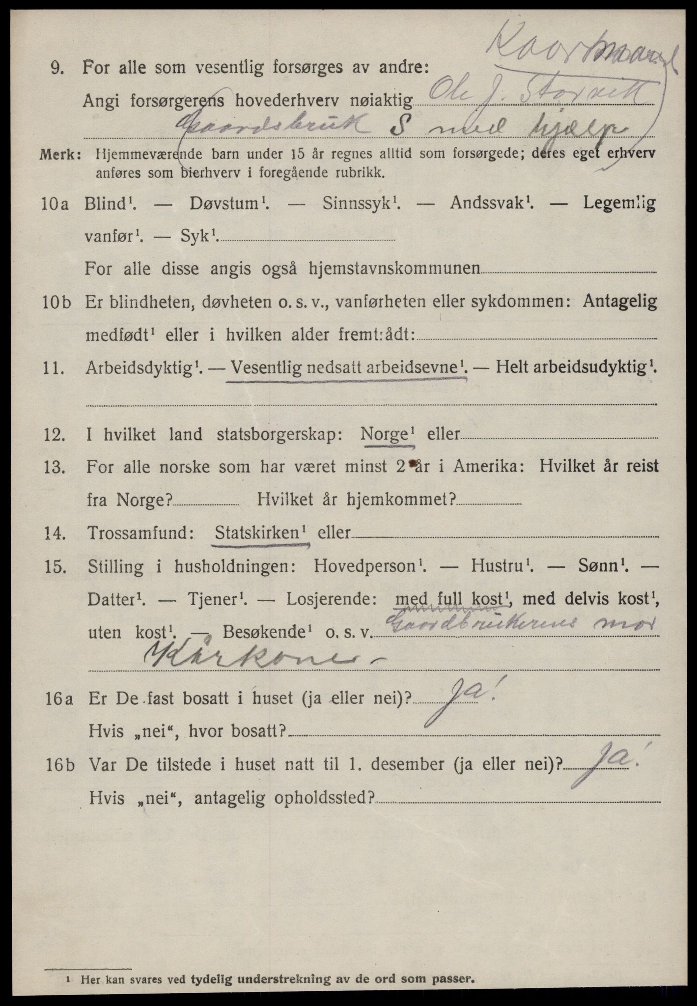 SAT, 1920 census for Sunndal, 1920, p. 803