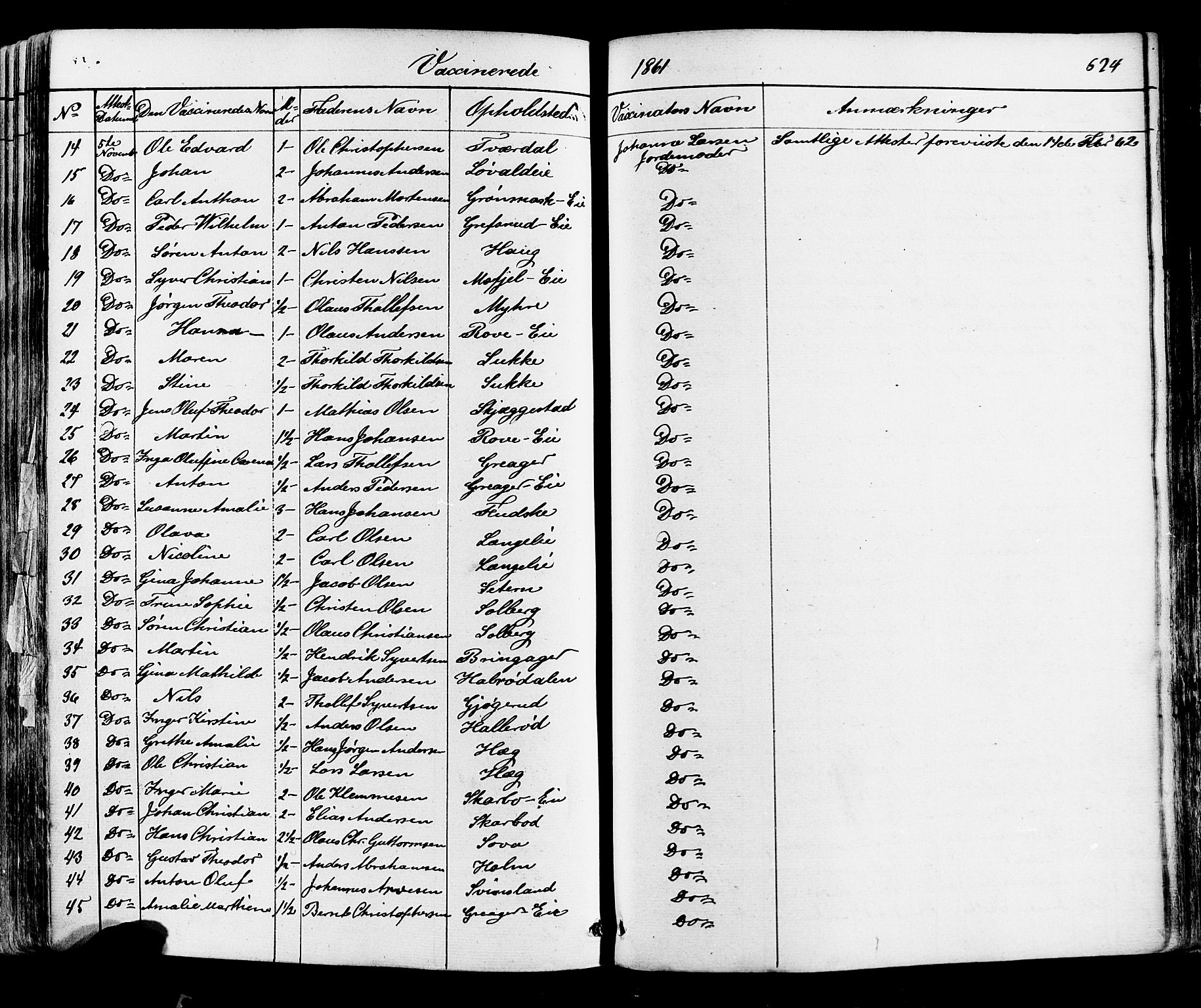 Botne kirkebøker, AV/SAKO-A-340/F/Fa/L0006: Parish register (official) no. I 6, 1836-1877, p. 624