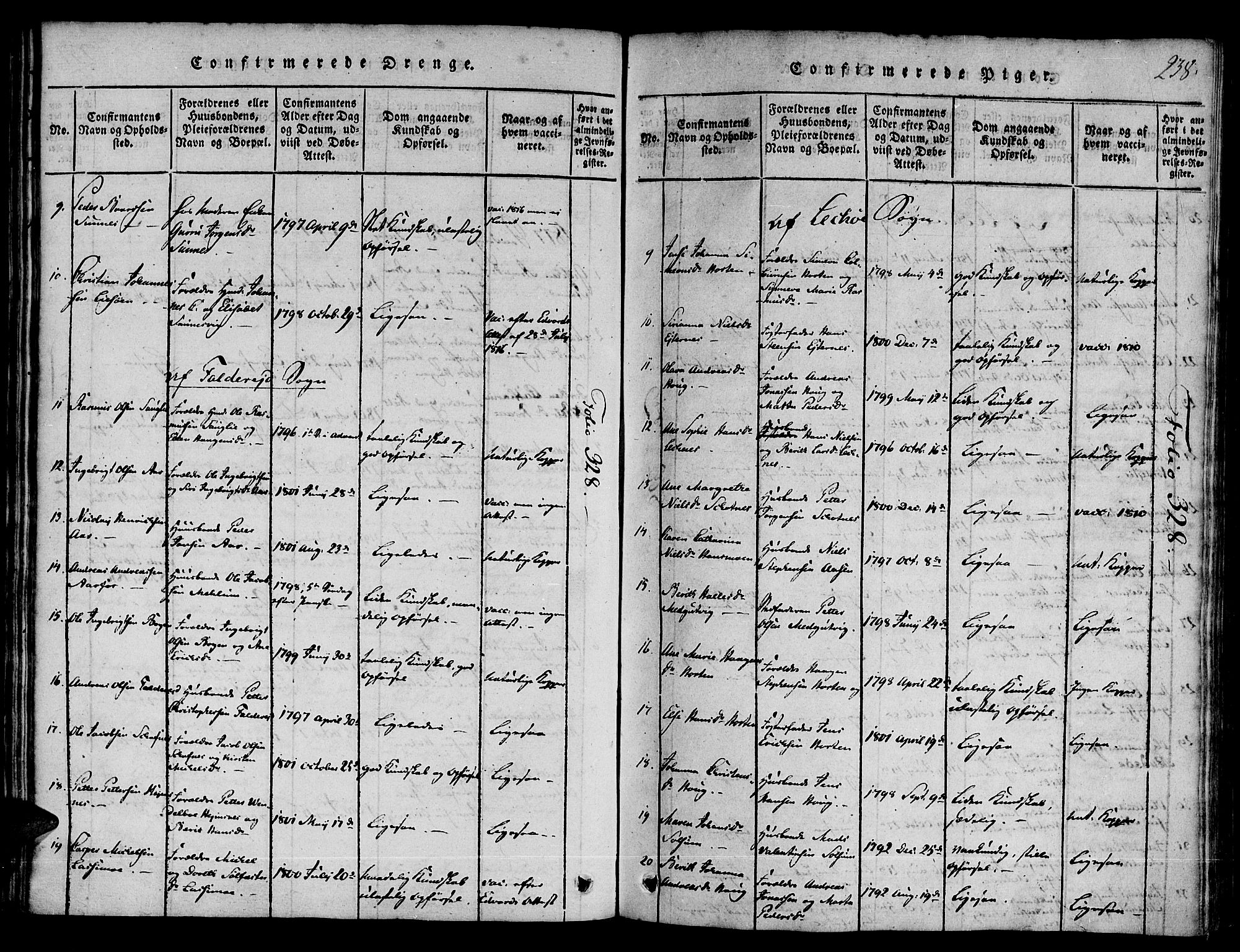 Ministerialprotokoller, klokkerbøker og fødselsregistre - Nord-Trøndelag, SAT/A-1458/780/L0636: Parish register (official) no. 780A03 /1, 1815-1830, p. 238
