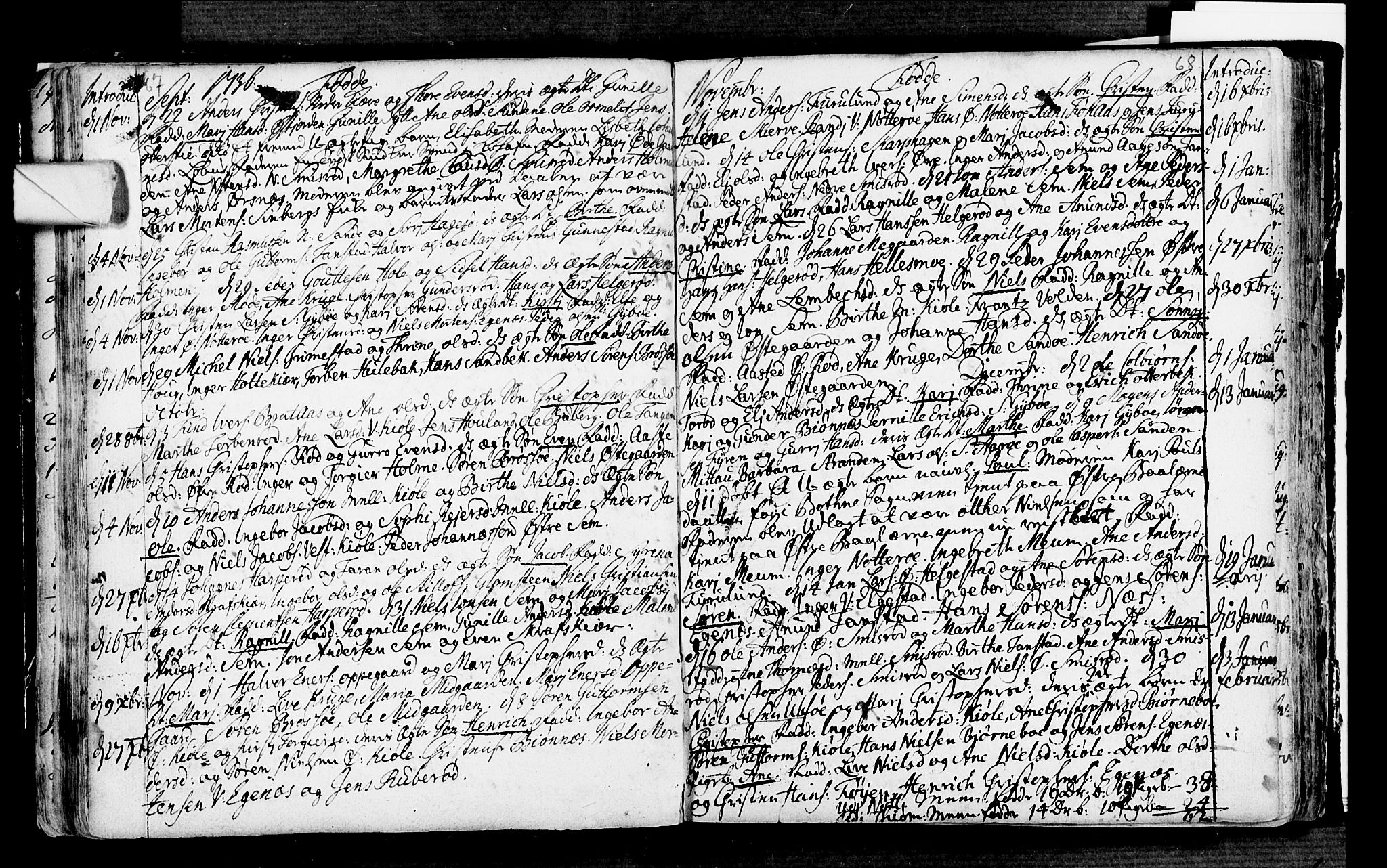 Nøtterøy kirkebøker, AV/SAKO-A-354/F/Fa/L0001: Parish register (official) no. I 1, 1686-1738, p. 67-68