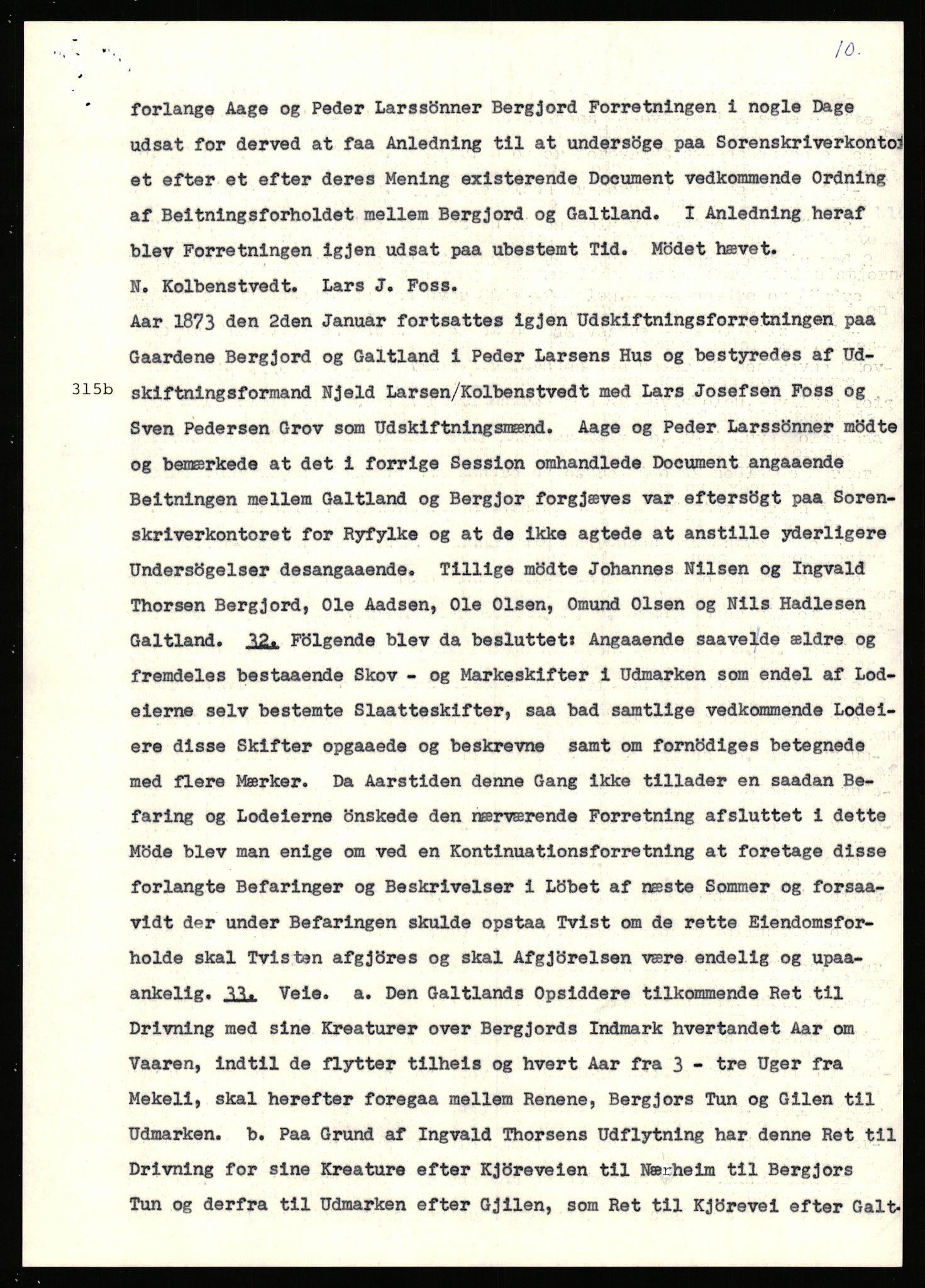 Statsarkivet i Stavanger, AV/SAST-A-101971/03/Y/Yj/L0007: Avskrifter sortert etter gårdsnavn: Berekvam - Birkeland, 1750-1930, p. 395