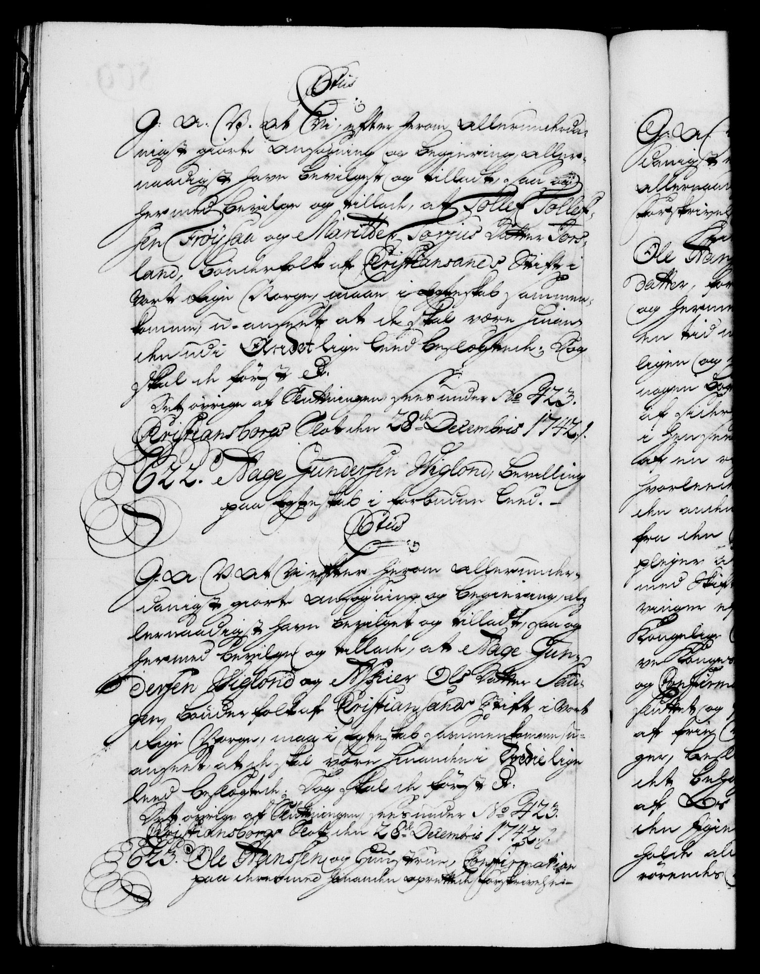 Danske Kanselli 1572-1799, AV/RA-EA-3023/F/Fc/Fca/Fcaa/L0032: Norske registre, 1741-1742, p. 809b