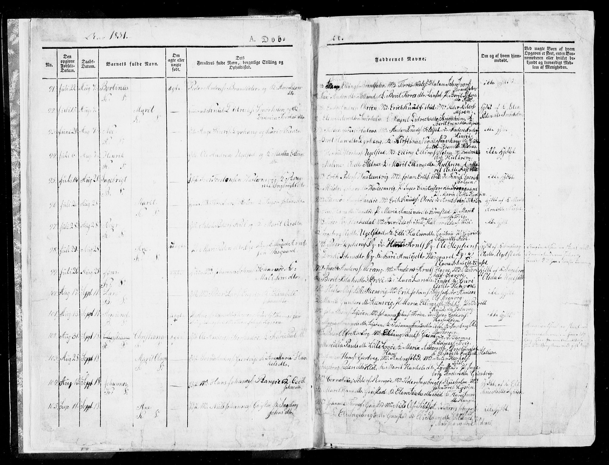 Ministerialprotokoller, klokkerbøker og fødselsregistre - Møre og Romsdal, AV/SAT-A-1454/568/L0803: Parish register (official) no. 568A10, 1830-1853, p. 8