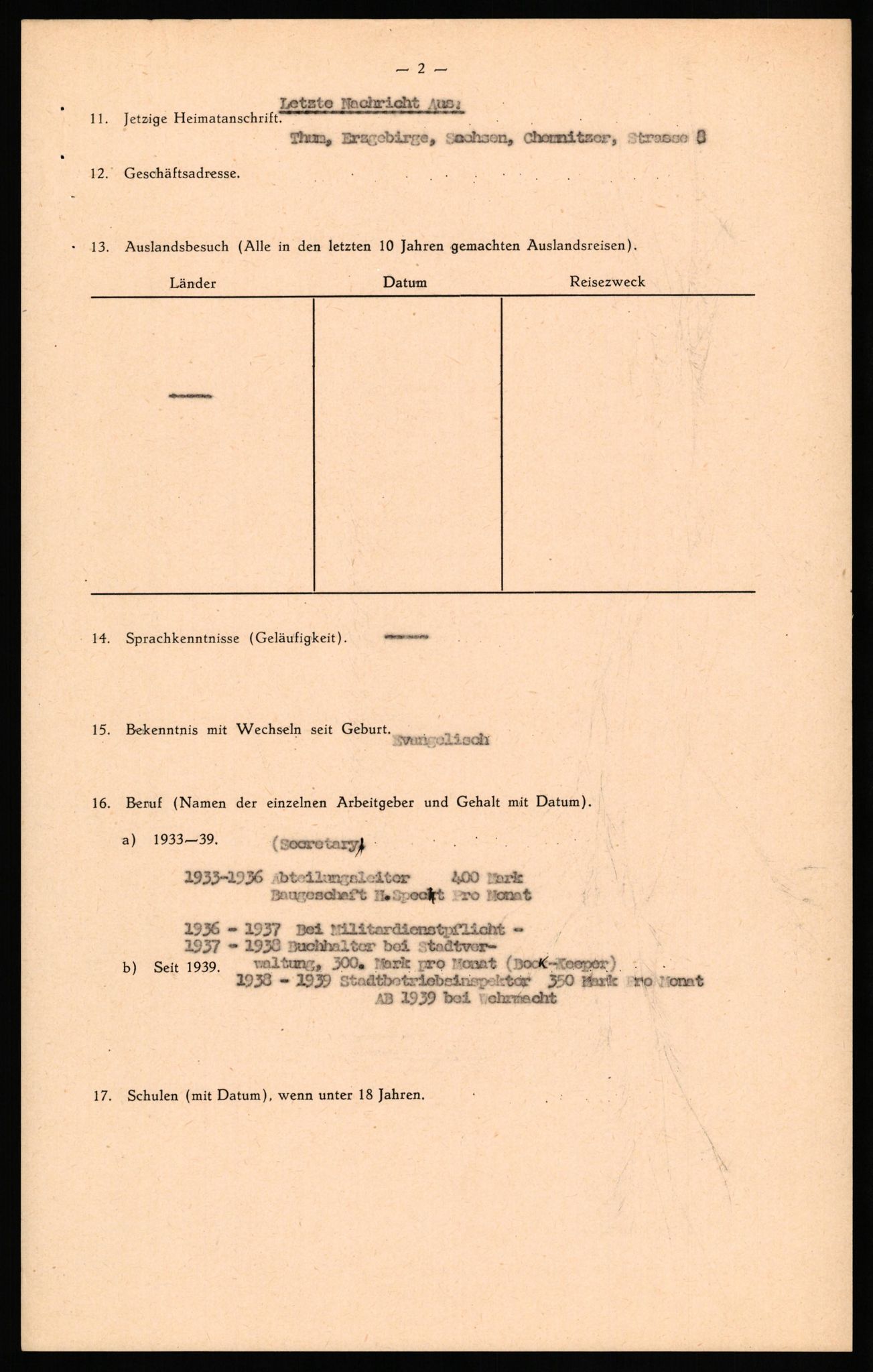 Forsvaret, Forsvarets overkommando II, AV/RA-RAFA-3915/D/Db/L0027: CI Questionaires. Tyske okkupasjonsstyrker i Norge. Tyskere., 1945-1946, p. 467