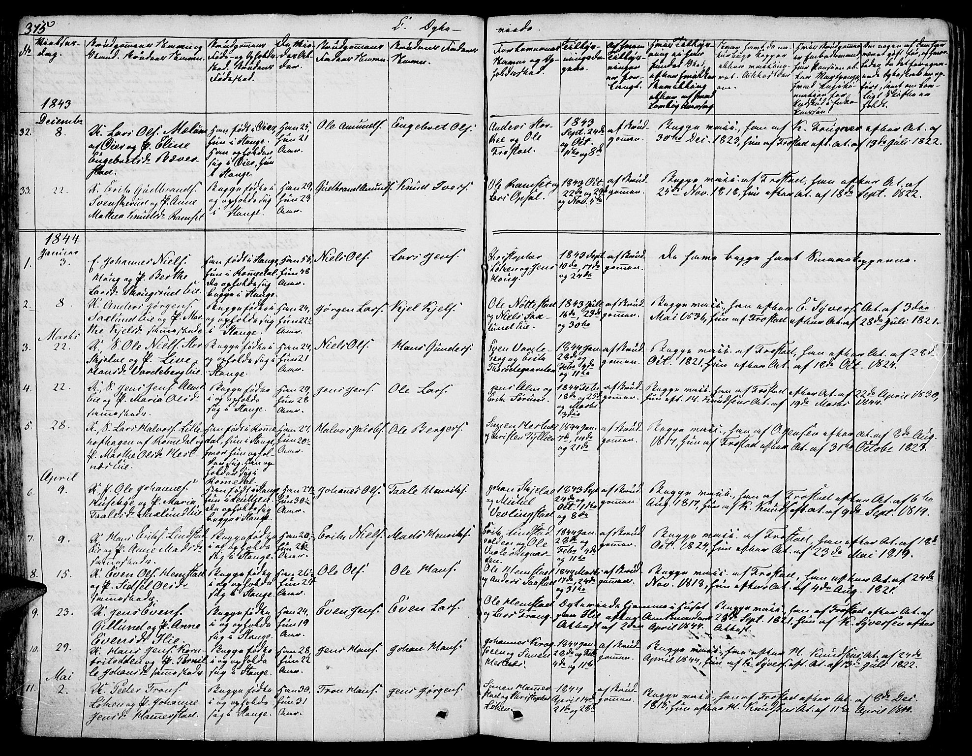 Stange prestekontor, AV/SAH-PREST-002/L/L0003: Parish register (copy) no. 3, 1840-1864, p. 315