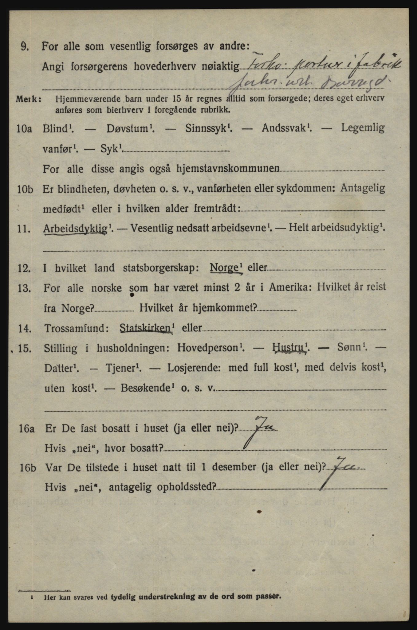 SAO, 1920 census for Skjeberg, 1920, p. 15088