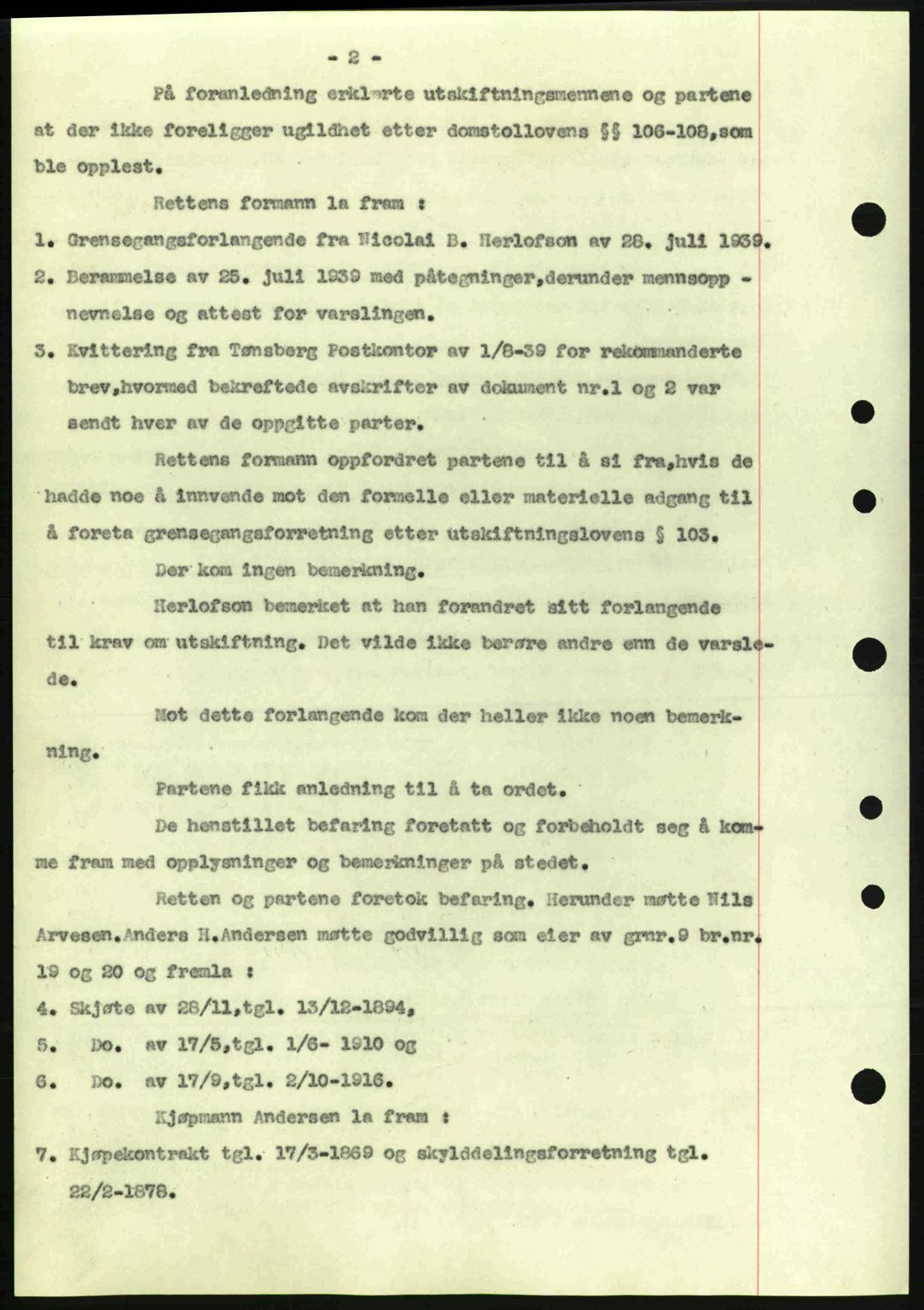 Tønsberg sorenskriveri, AV/SAKO-A-130/G/Ga/Gaa/L0010: Mortgage book no. A10, 1941-1941, Diary no: : 595/1941