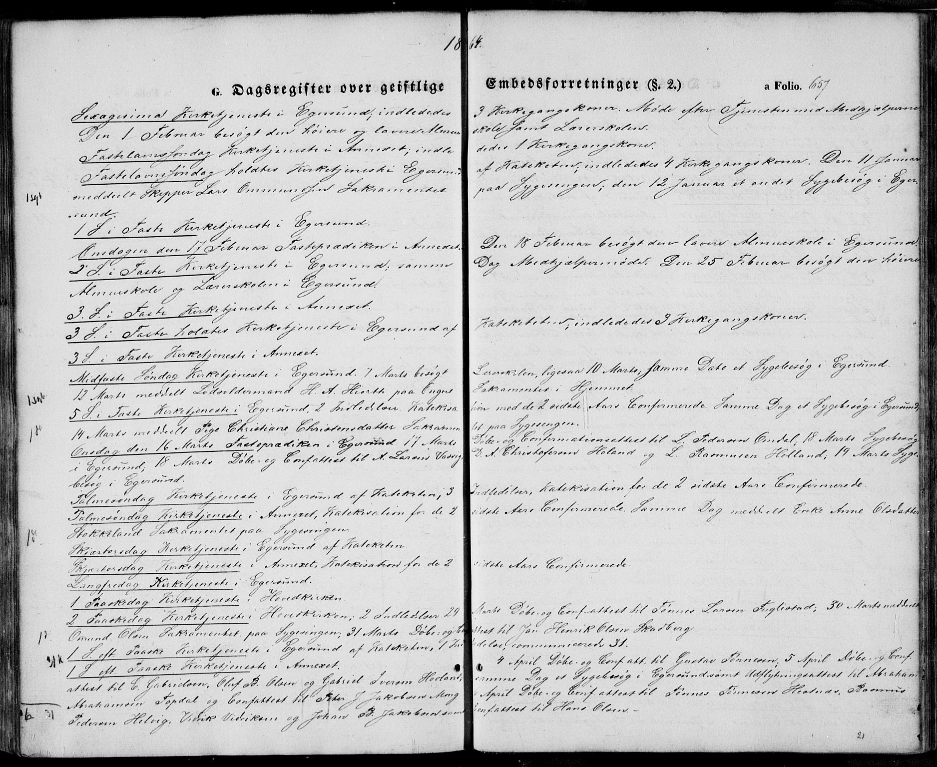 Eigersund sokneprestkontor, SAST/A-101807/S08/L0013: Parish register (official) no. A 12.2, 1850-1865, p. 657