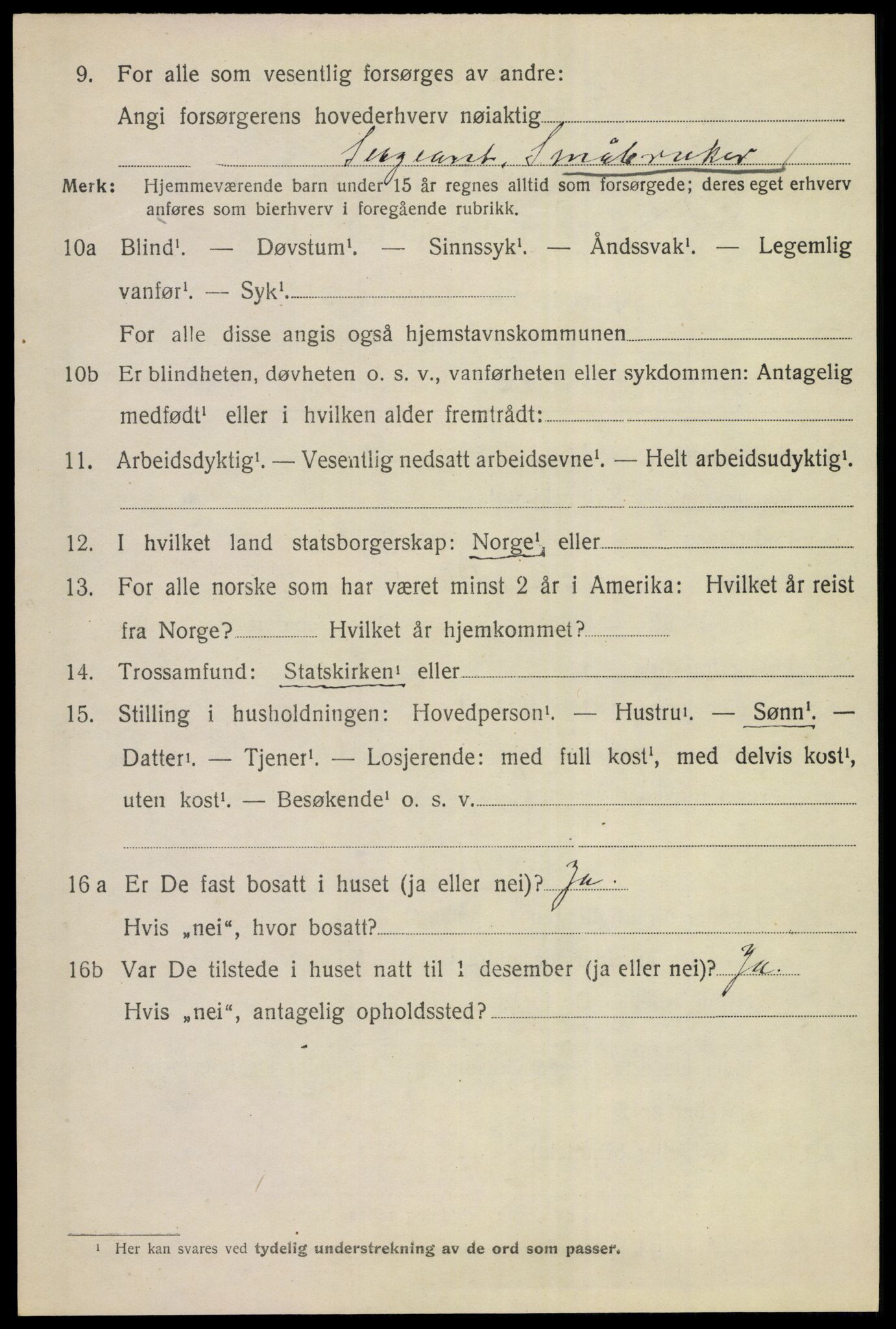 SAKO, 1920 census for Hole, 1920, p. 976