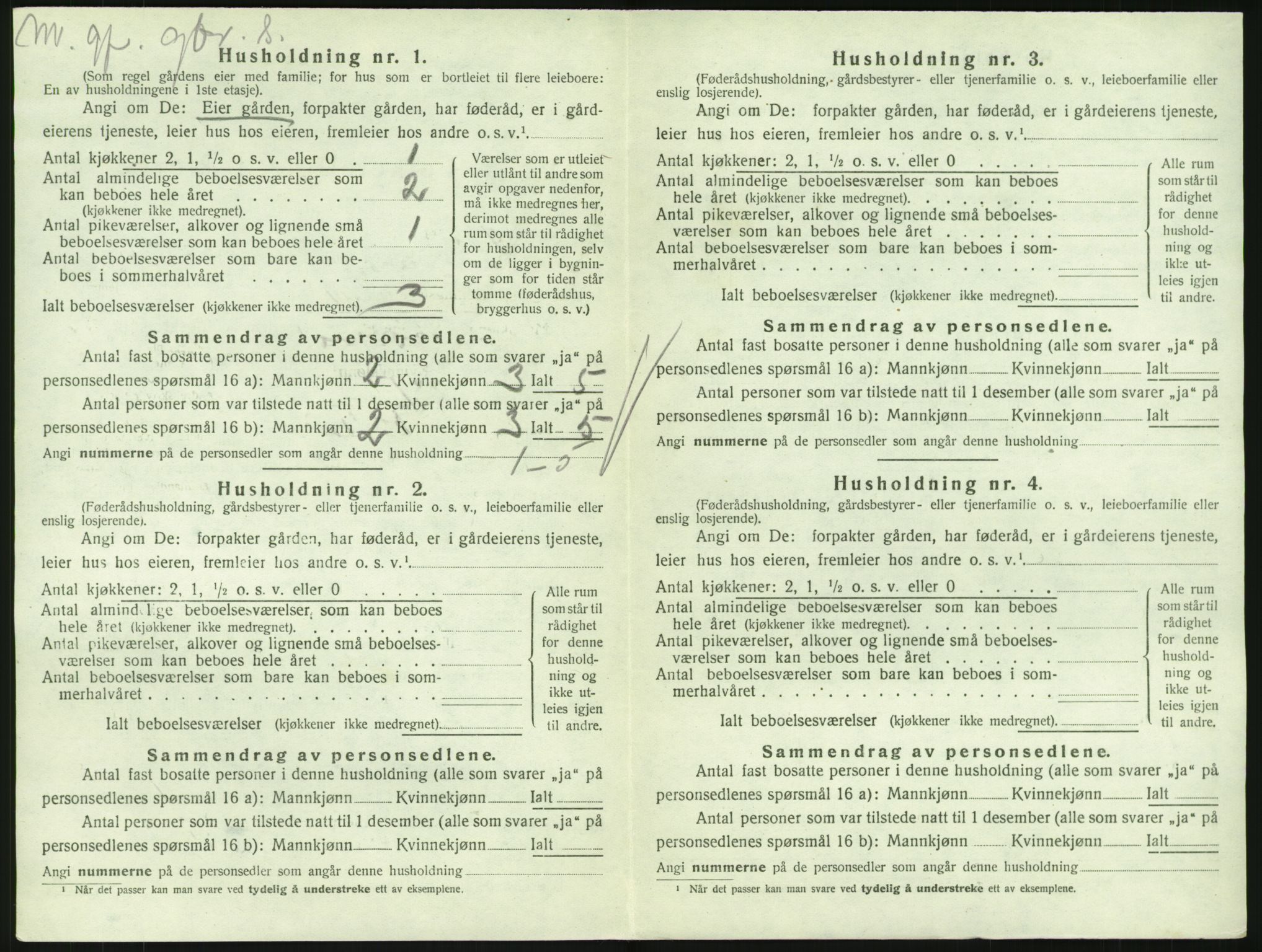 SAKO, 1920 census for Hedrum, 1920, p. 1456