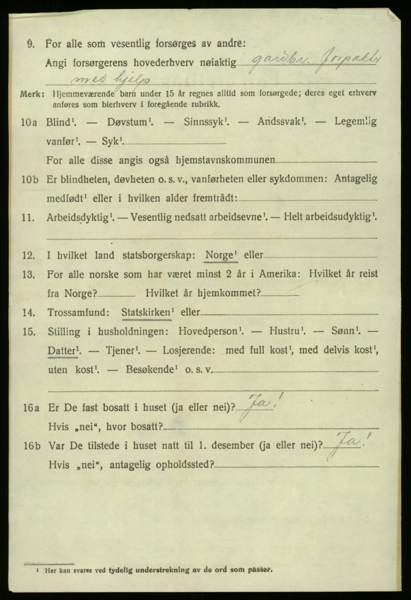 SAB, 1920 census for Fjaler, 1920, p. 3790