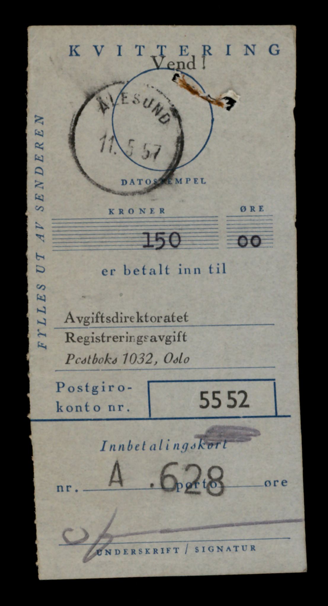 Møre og Romsdal vegkontor - Ålesund trafikkstasjon, SAT/A-4099/F/Fe/L0005: Registreringskort for kjøretøy T 443 - T 546, 1927-1998, p. 2651