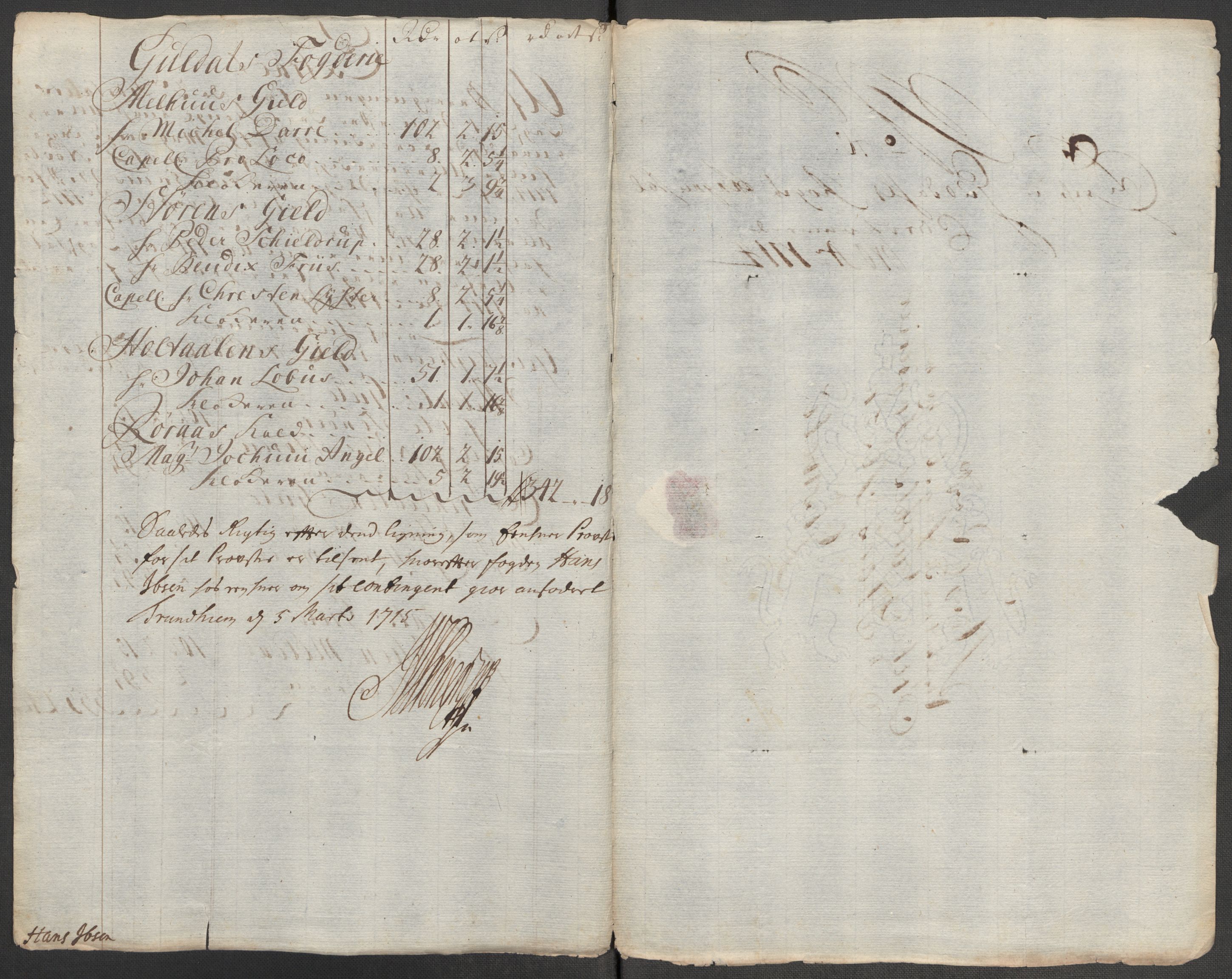 Rentekammeret inntil 1814, Reviderte regnskaper, Fogderegnskap, RA/EA-4092/R60/L3965: Fogderegnskap Orkdal og Gauldal, 1714, p. 333