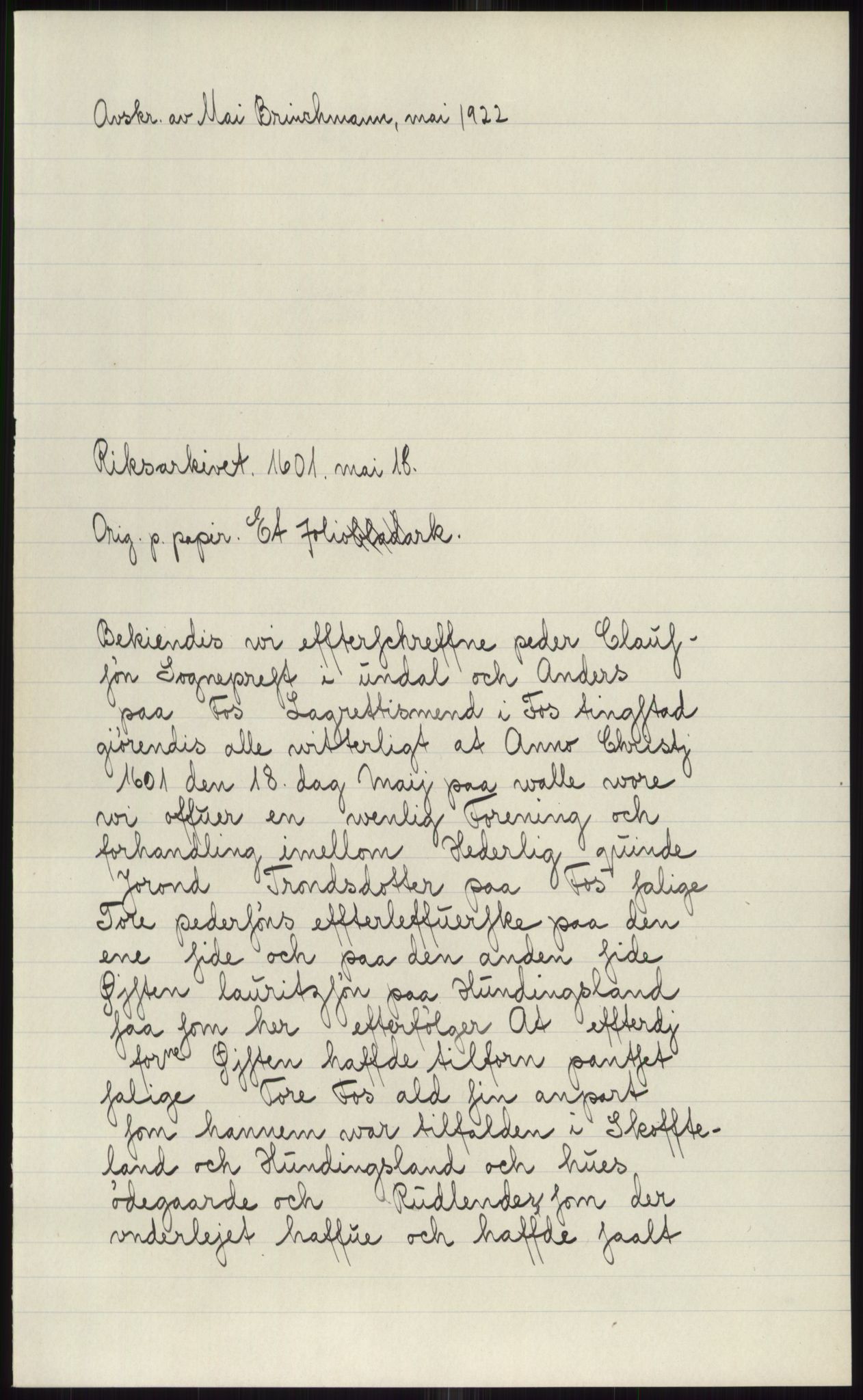 Samlinger til kildeutgivelse, Diplomavskriftsamlingen, AV/RA-EA-4053/H/Ha, p. 2857