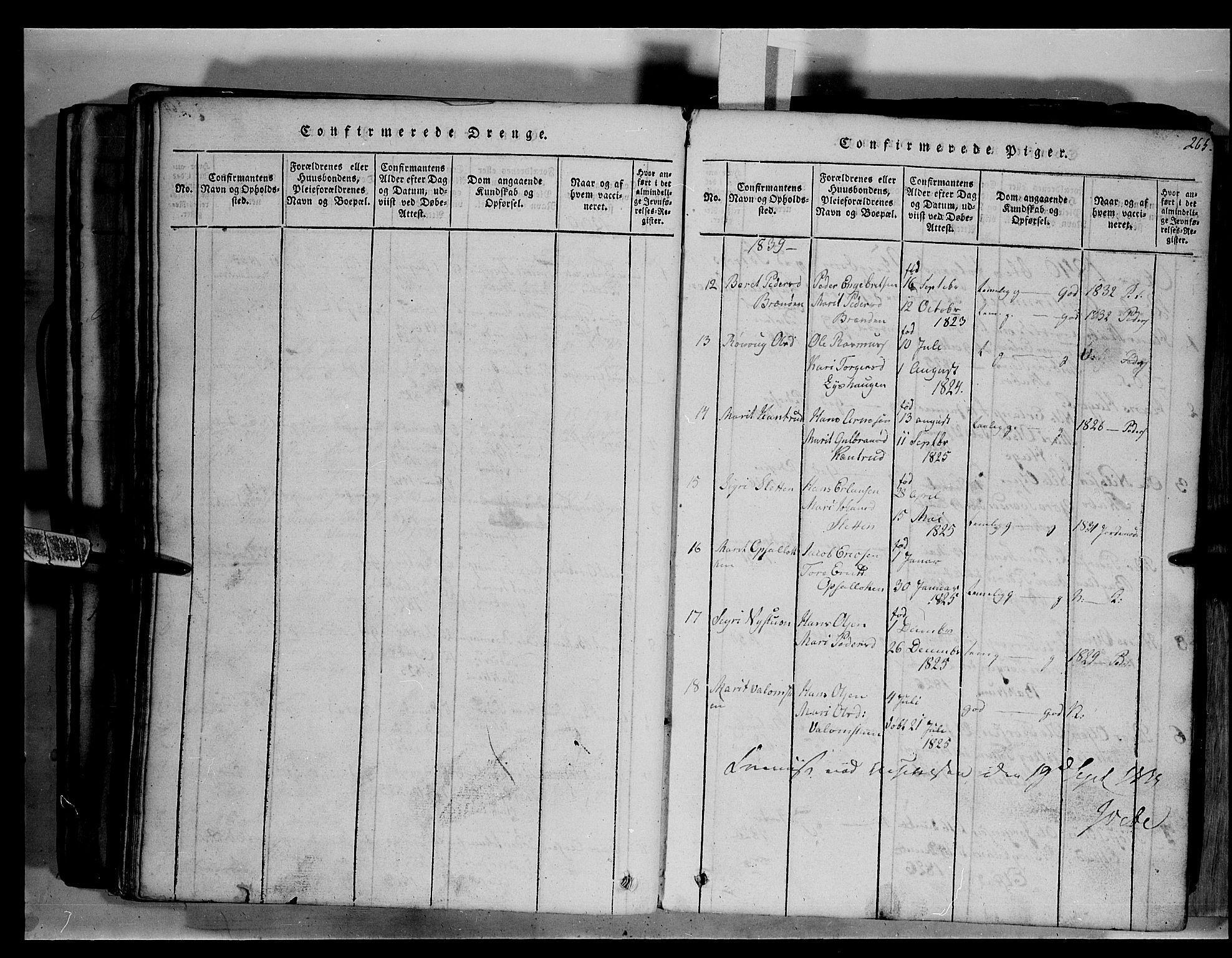 Fron prestekontor, SAH/PREST-078/H/Ha/Hab/L0003: Parish register (copy) no. 3, 1816-1850, p. 266