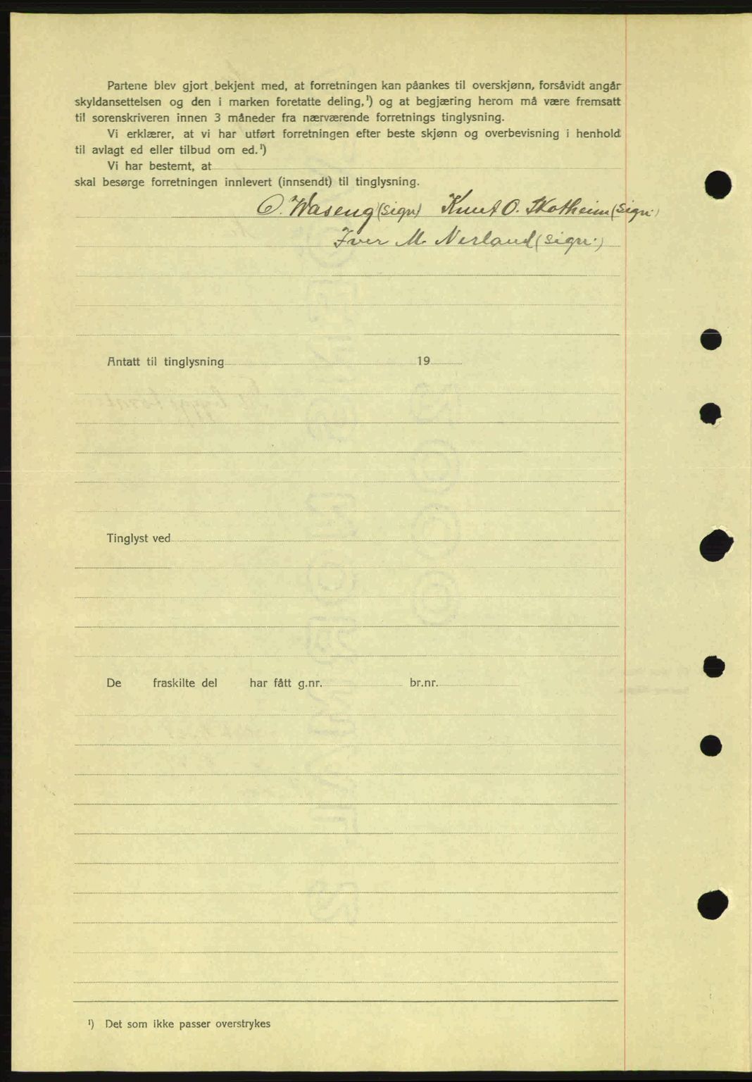 Romsdal sorenskriveri, AV/SAT-A-4149/1/2/2C: Mortgage book no. A1, 1936-1936, Diary no: : 952/1936