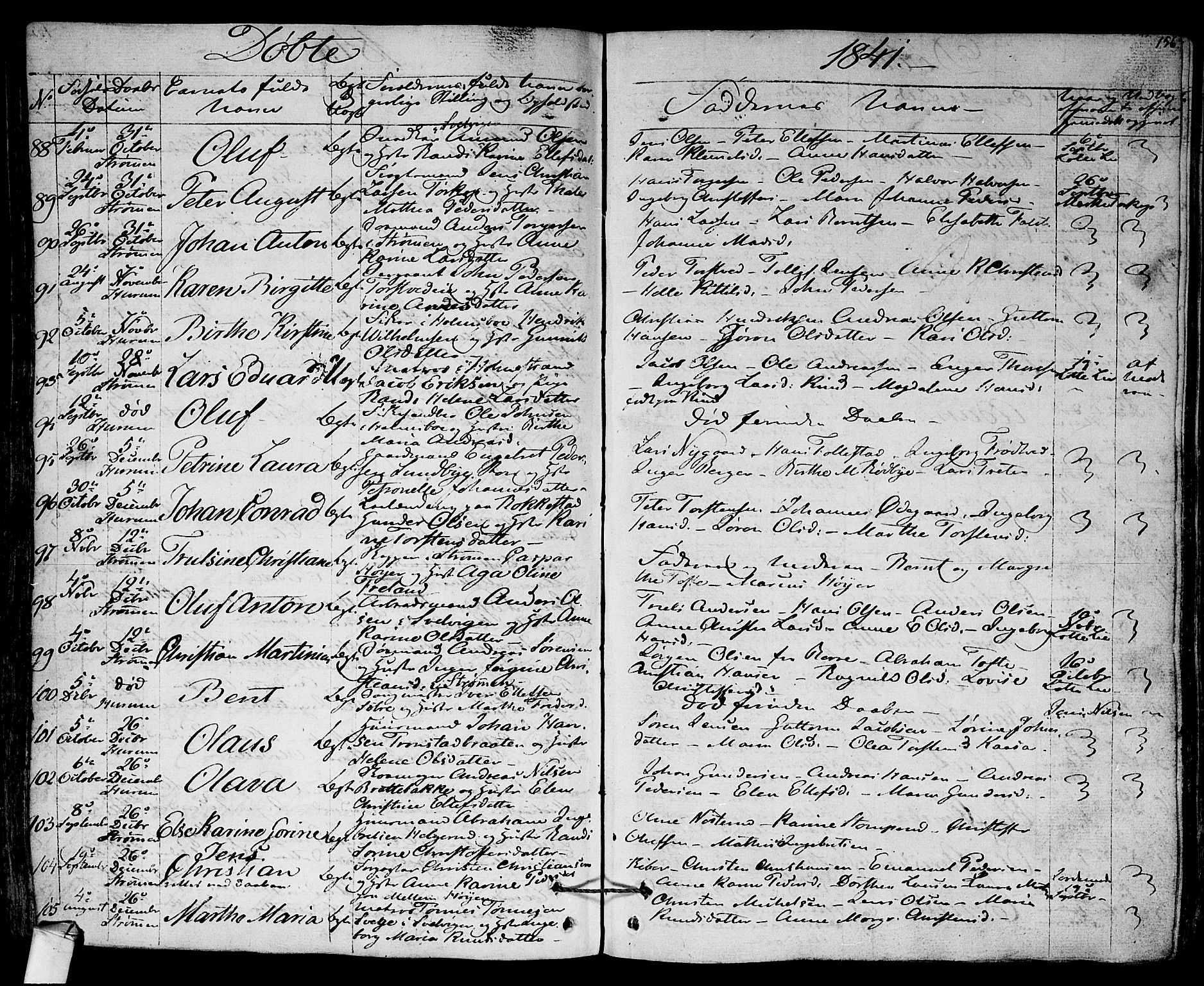 Hurum kirkebøker, AV/SAKO-A-229/F/Fa/L0010: Parish register (official) no. 10, 1827-1846, p. 156